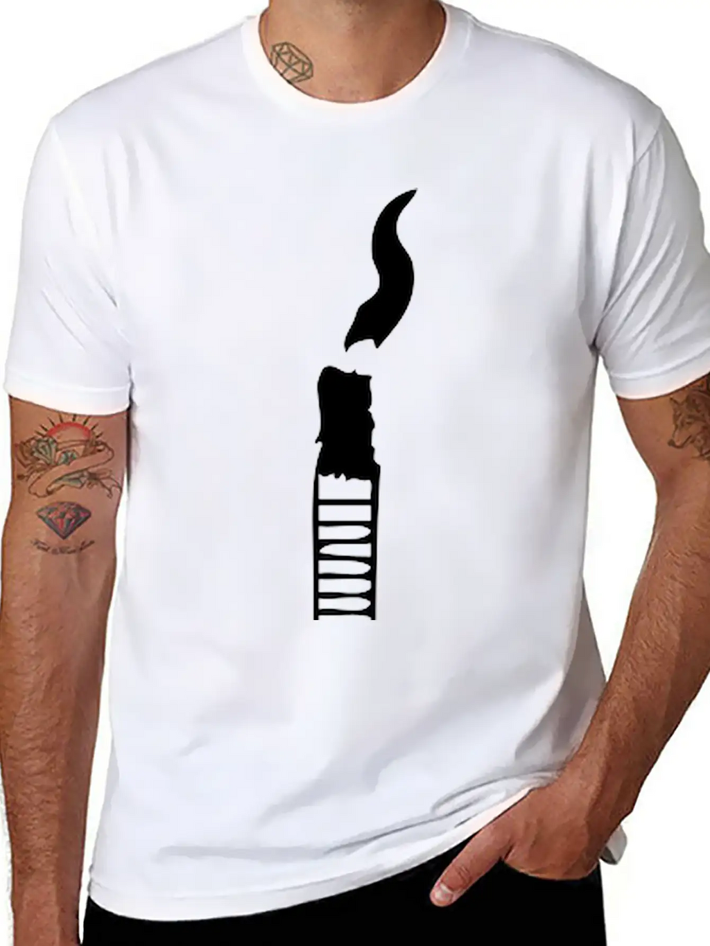 Smoke Fuck Finger Unisex Short Sleeve Soft Cotton T-Shirt – Casual Everyday Wear