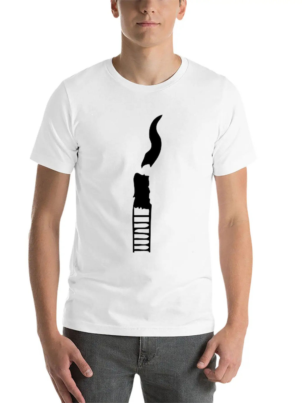 Smoke Fuck Finger Unisex Short Sleeve Soft Cotton T-Shirt – Casual Everyday Wear