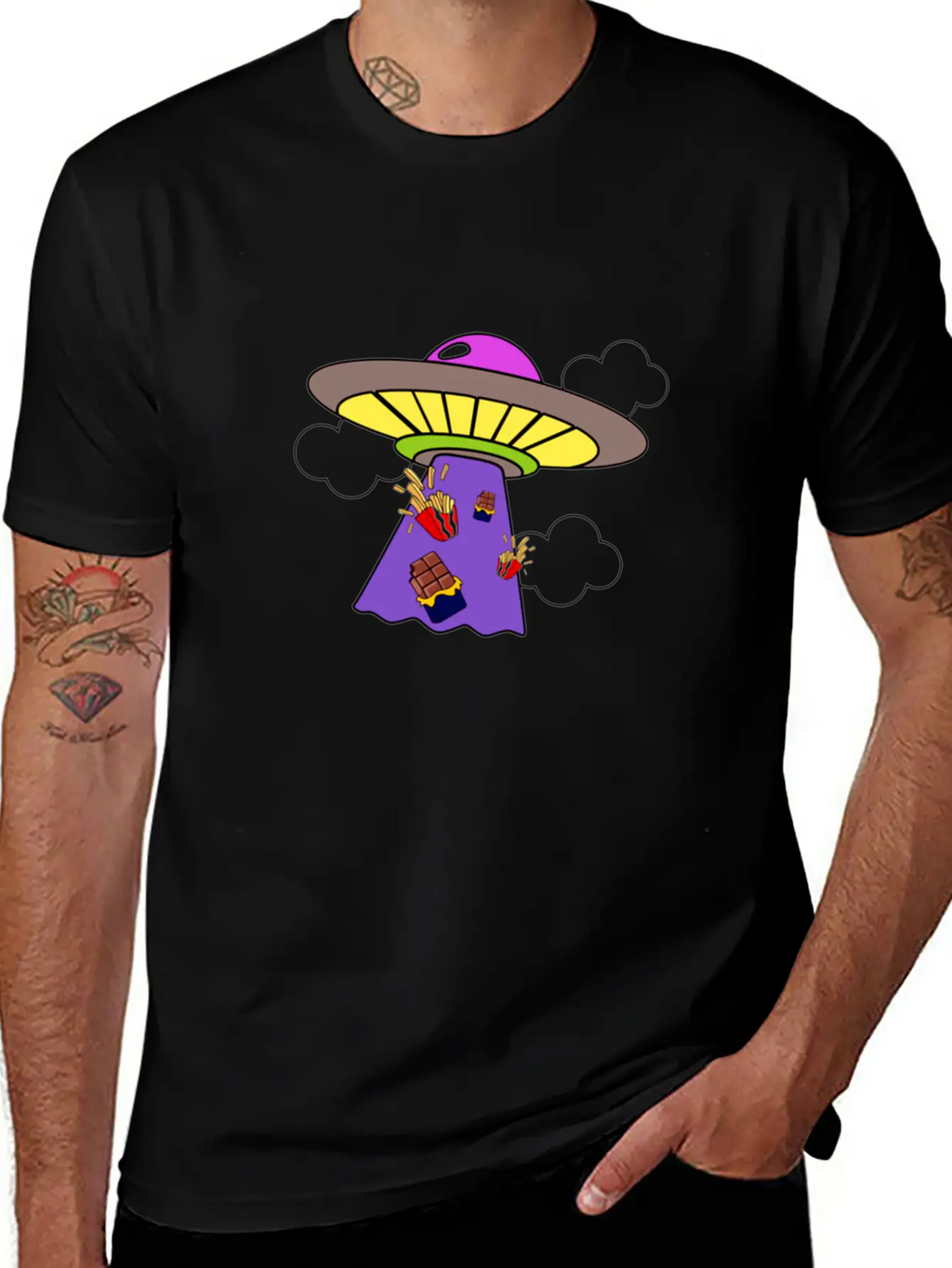 Snack Galaxy Unisex Casual T-Shirt – Clean Design For Daily Comfort