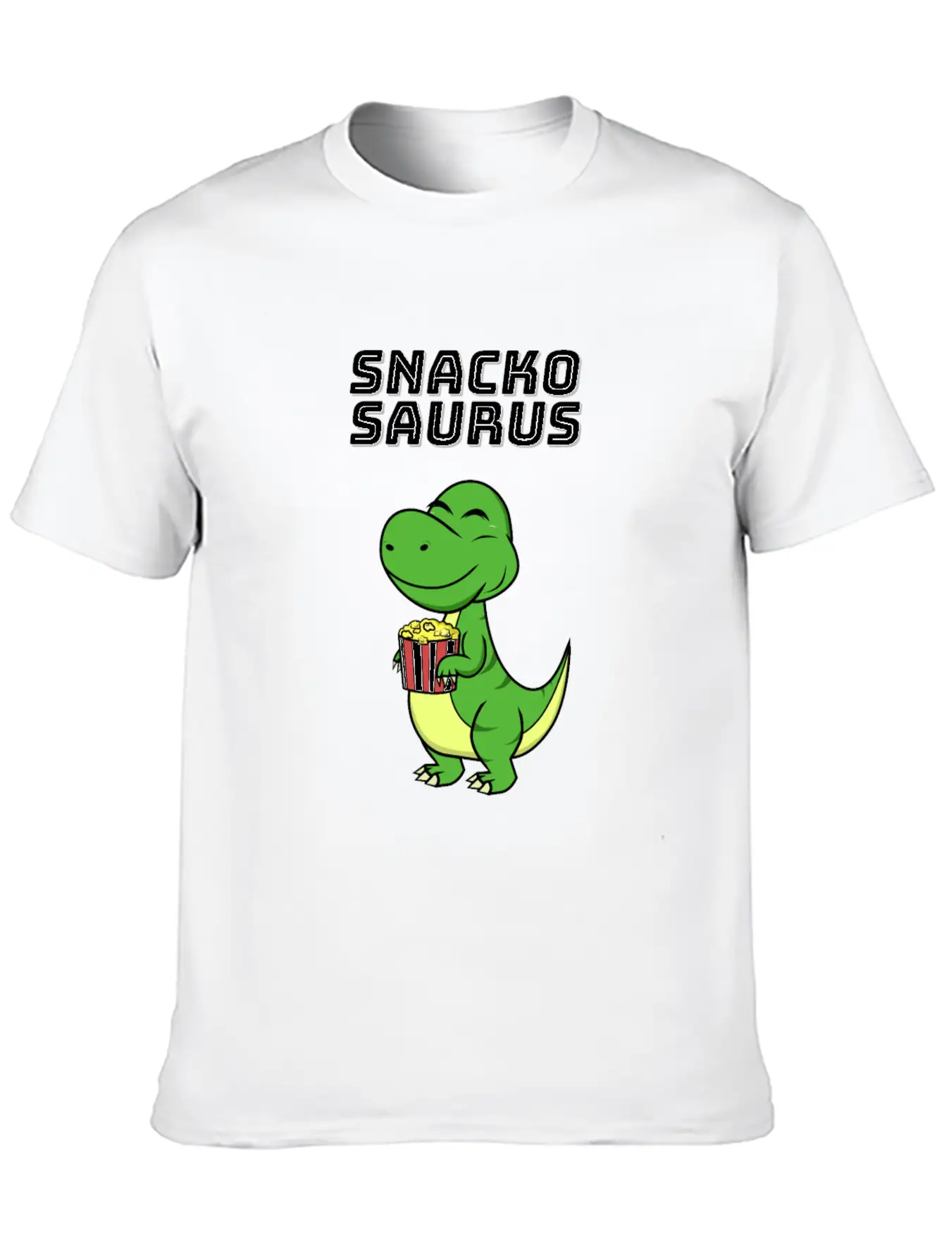 Snackosaurus Dinosaur T-Rex Diet Gift Idea Unisex Casual T-Shirt – Clean Design For Daily Comfort