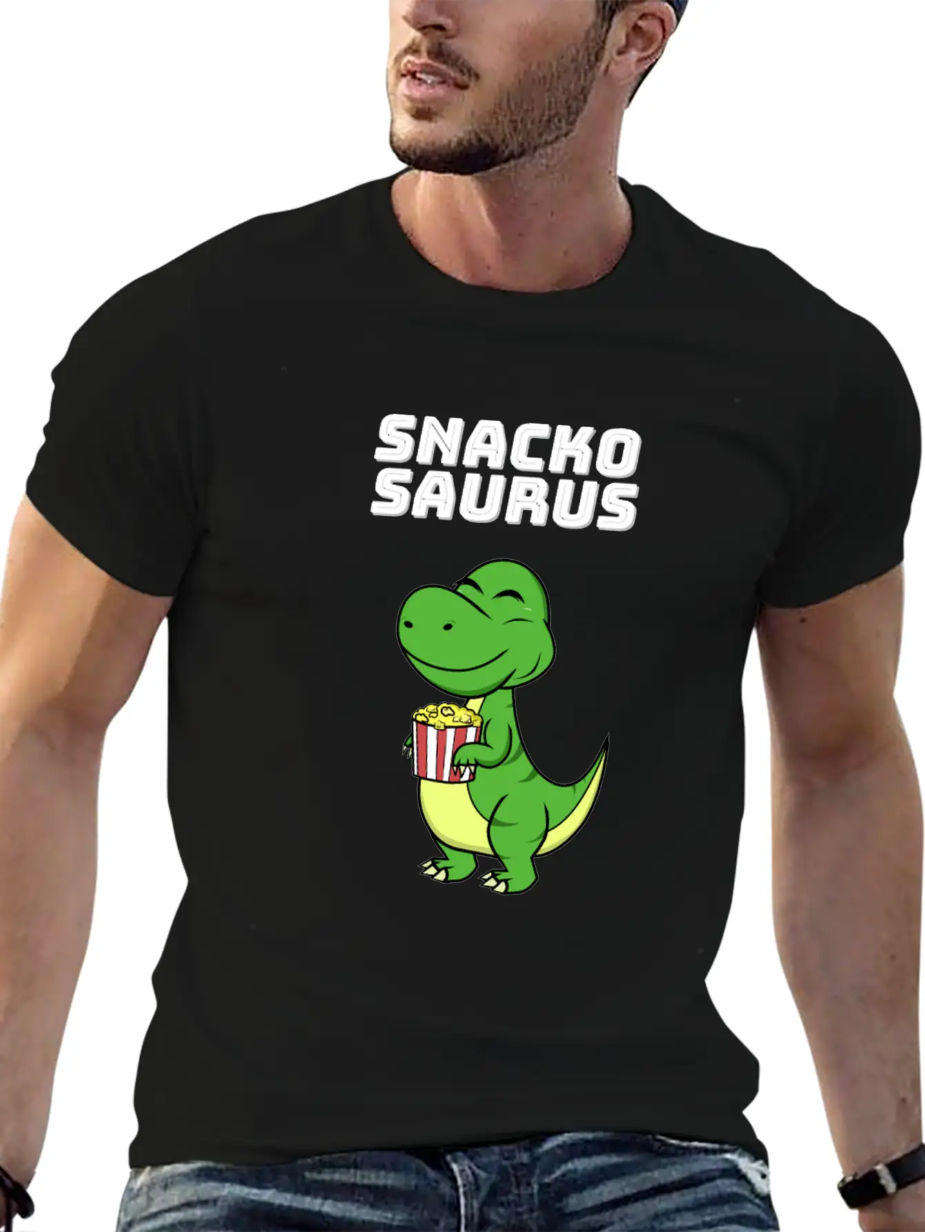 Snackosaurus Dinosaur T-Rex Diet Gift Idea Unisex Casual T-Shirt – Clean Design For Daily Comfort
