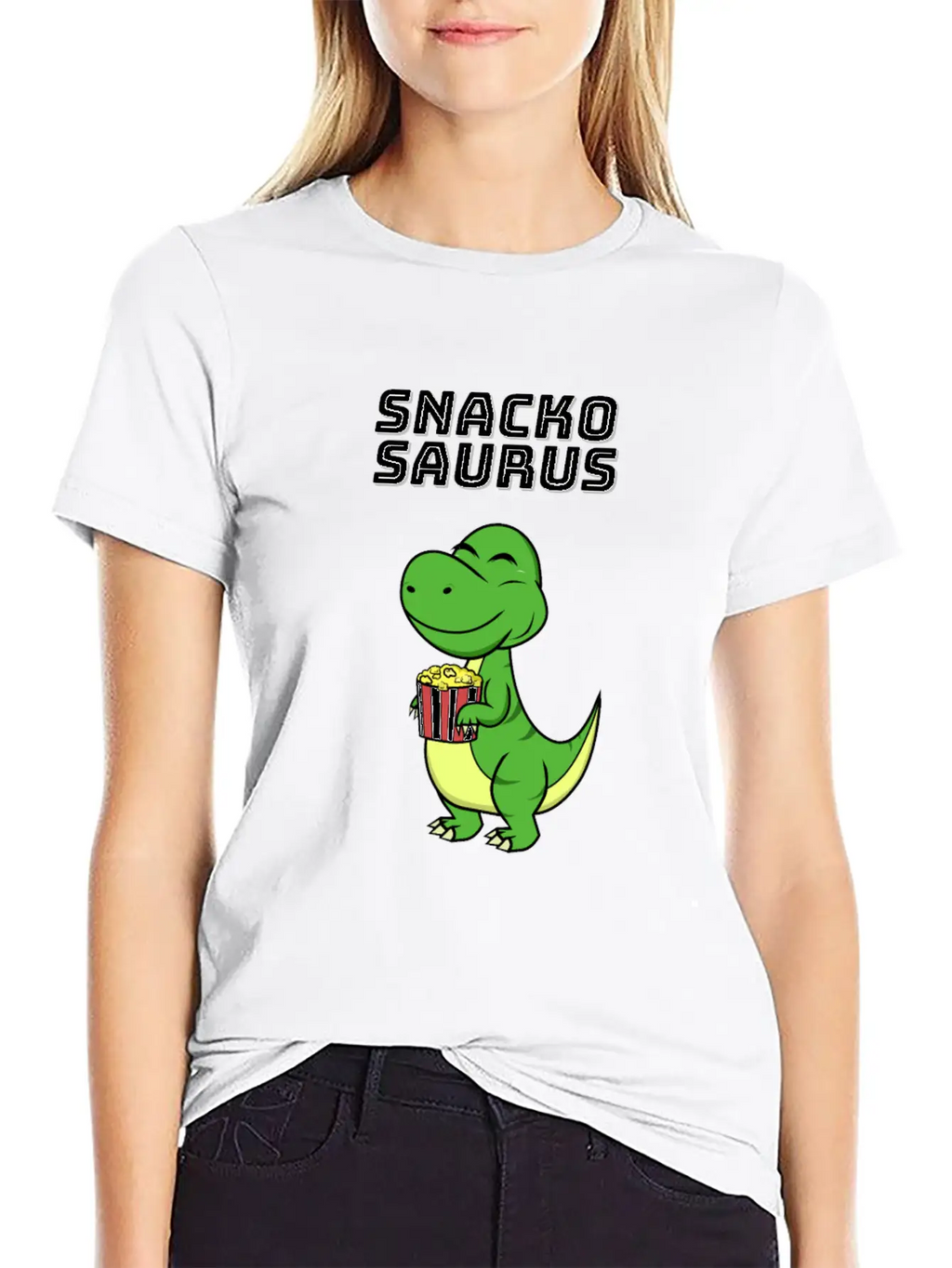 Snackosaurus Dinosaur T-Rex Diet Gift Idea Unisex Casual T-Shirt – Clean Design For Daily Comfort