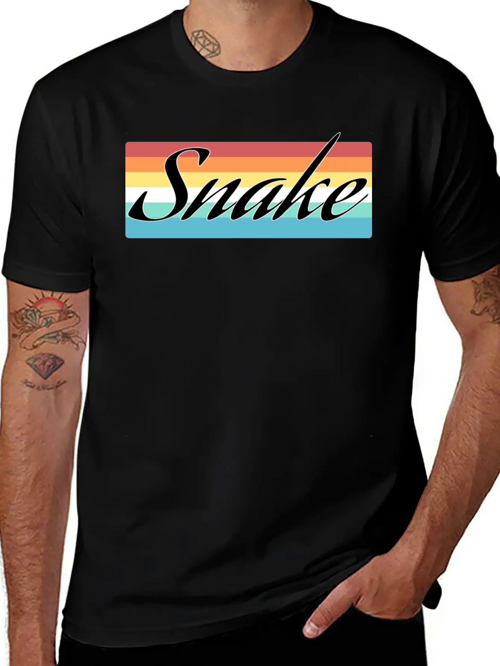 Snake Breathable Soft Cotton T-Shirt – Timeless Casual Look