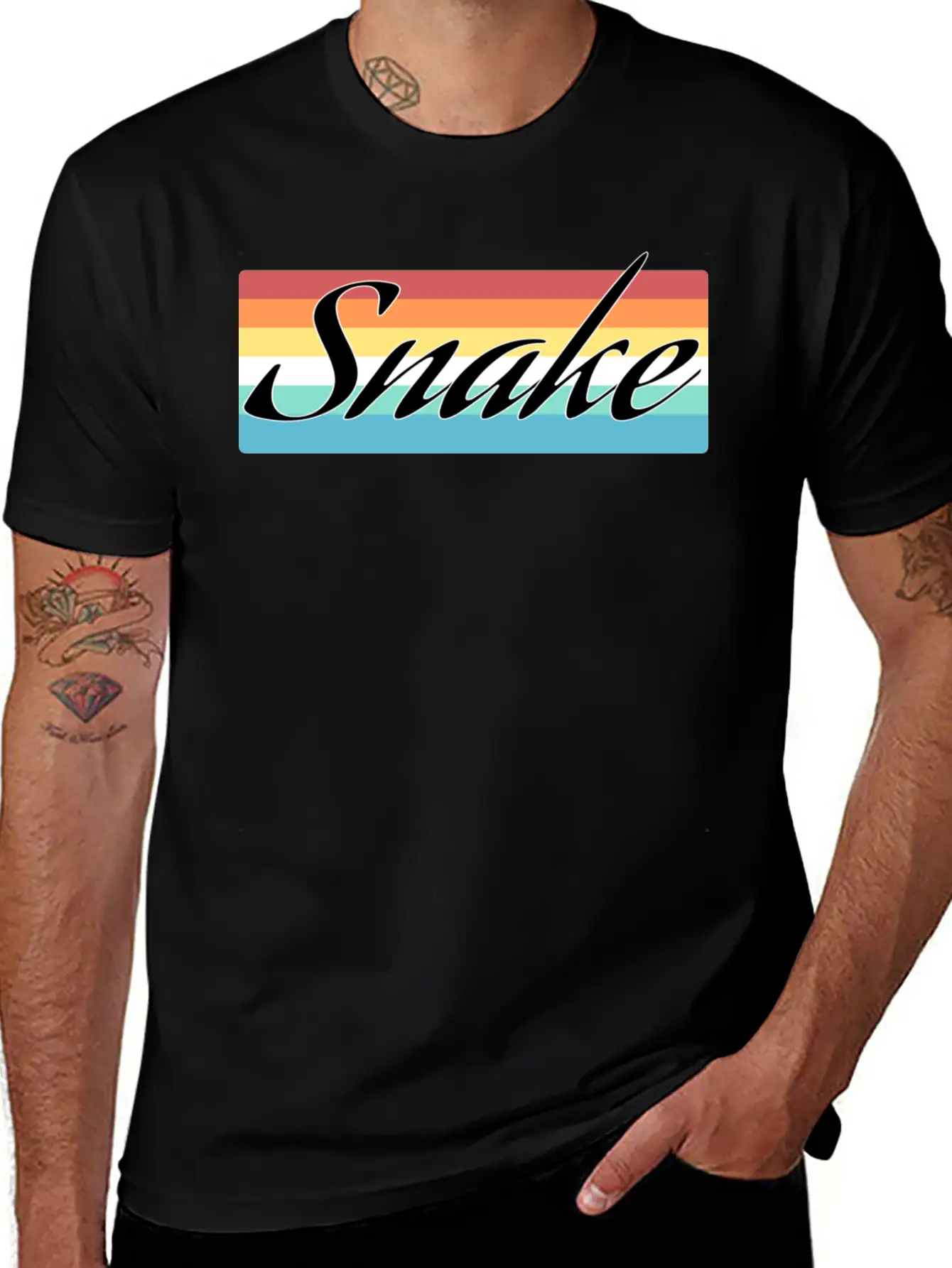 Snake Breathable Soft Cotton T-Shirt – Timeless Casual Look