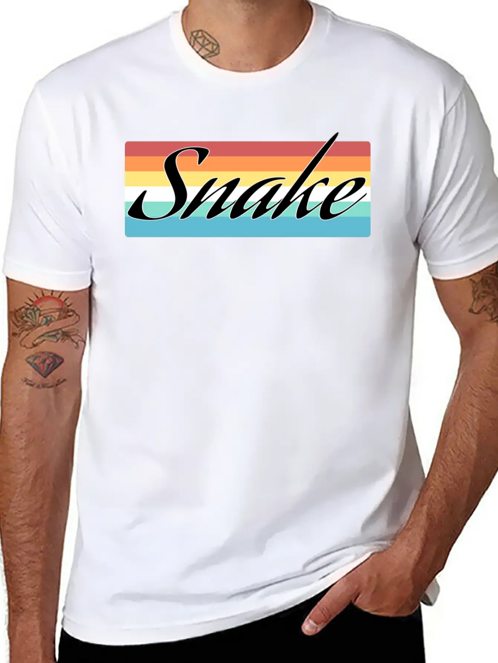 Snake Breathable Soft Cotton T-Shirt – Timeless Casual Look
