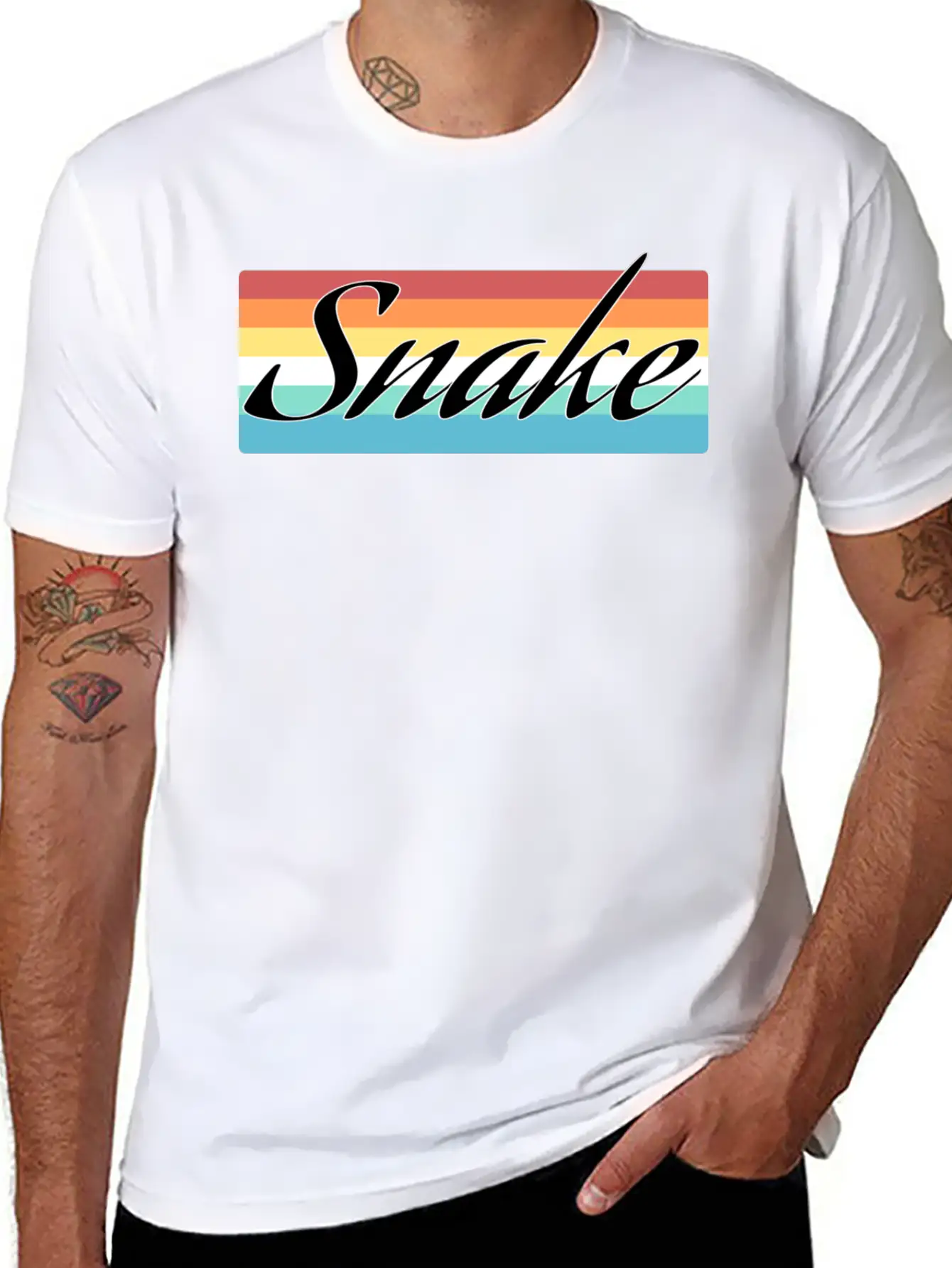 Snake Breathable Soft Cotton T-Shirt – Timeless Casual Look