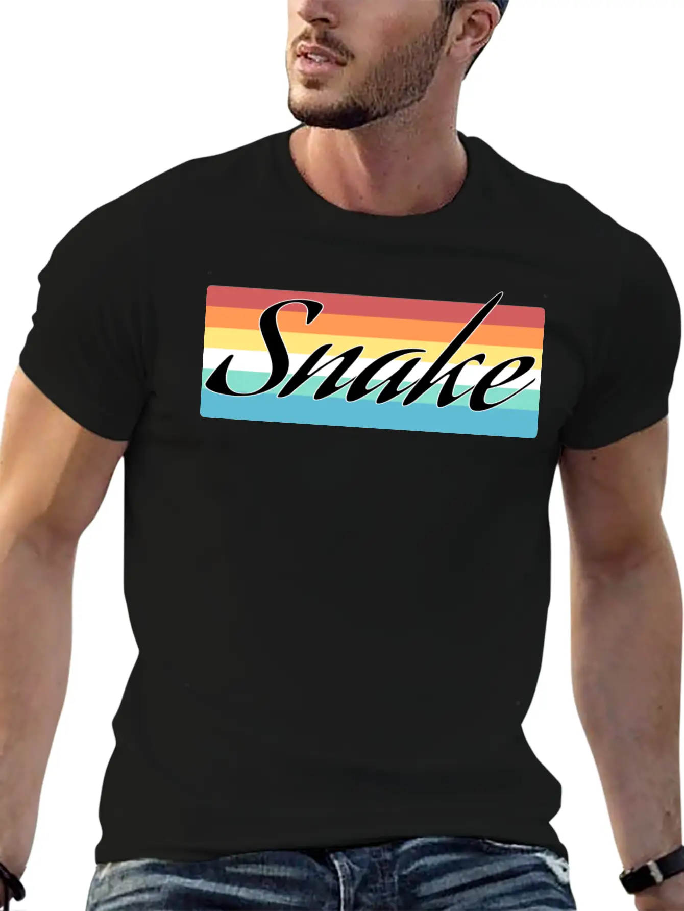 Snake Breathable Soft Cotton T-Shirt – Timeless Casual Look