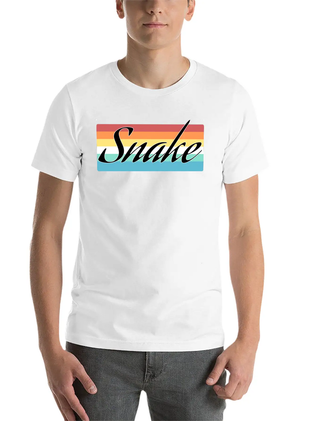 Snake Breathable Soft Cotton T-Shirt – Timeless Casual Look