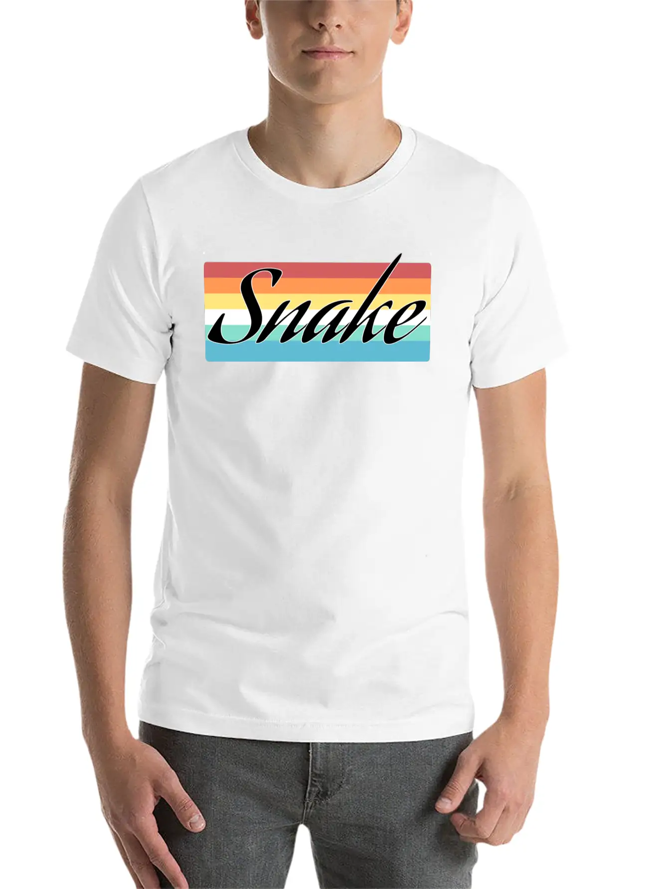 Snake Breathable Soft Cotton T-Shirt – Timeless Casual Look