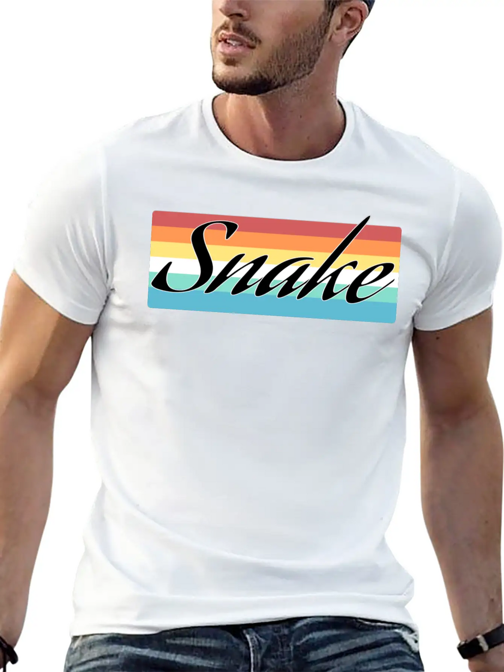 Snake Breathable Soft Cotton T-Shirt – Timeless Casual Look