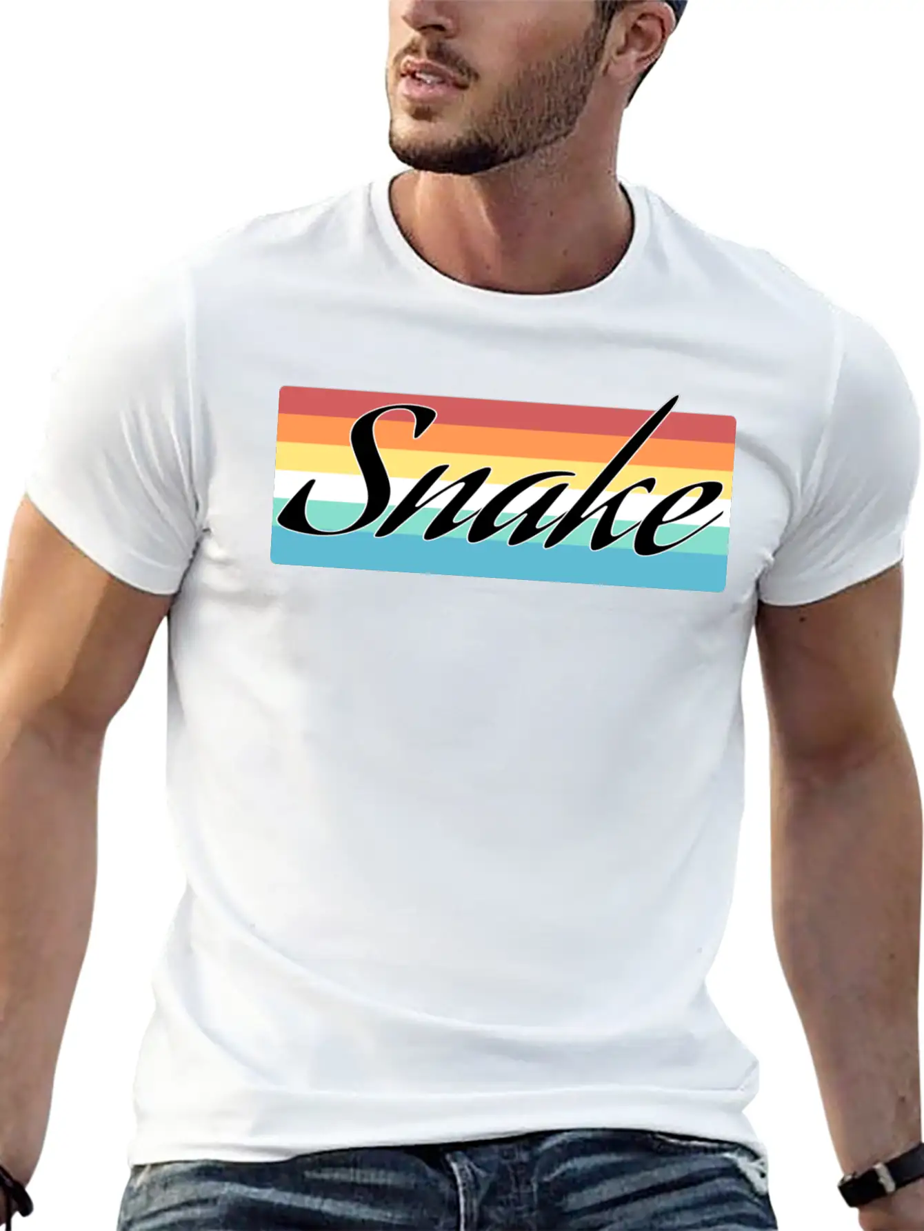 Snake Breathable Soft Cotton T-Shirt – Timeless Casual Look