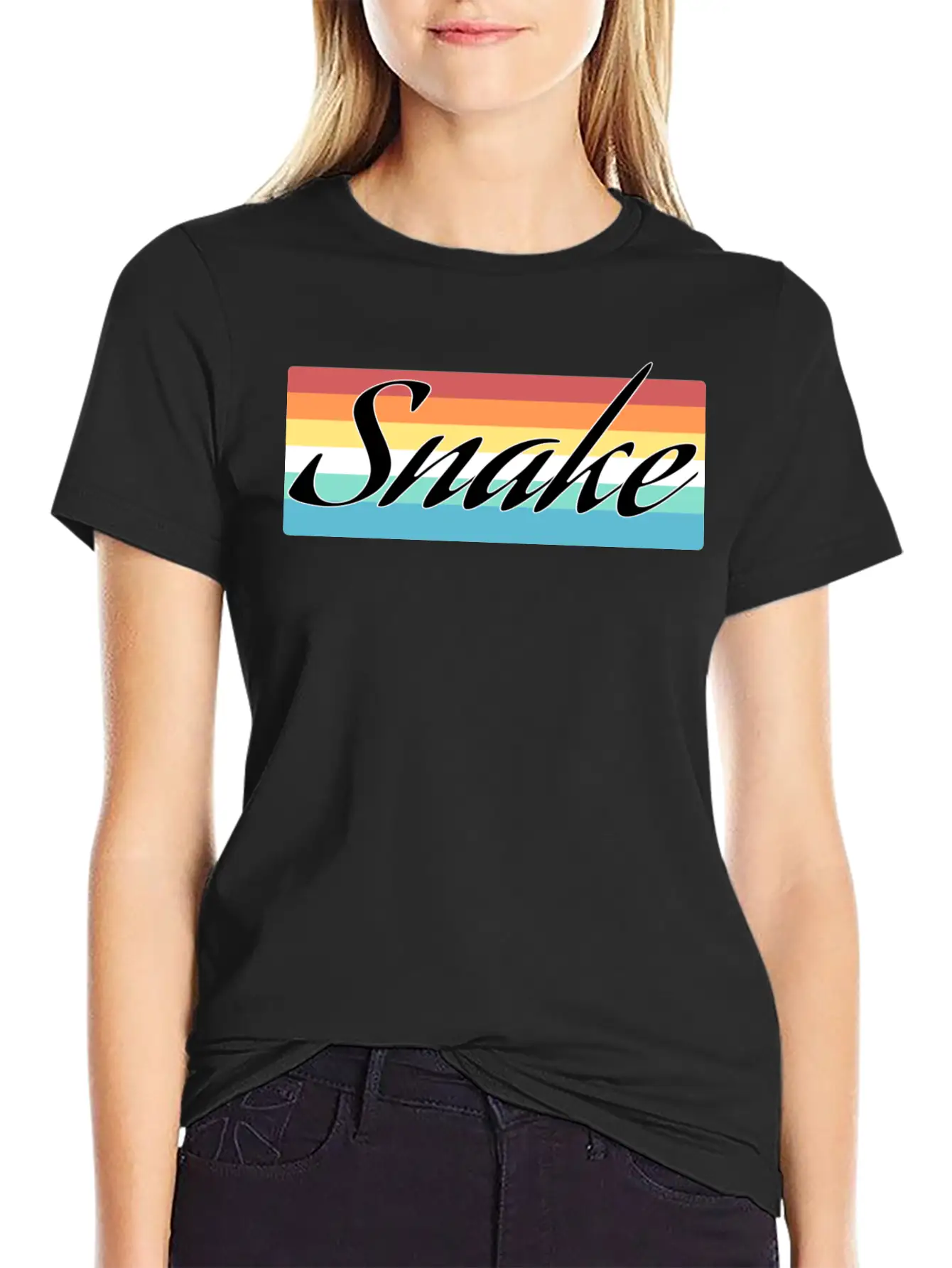 Snake Breathable Soft Cotton T-Shirt – Timeless Casual Look