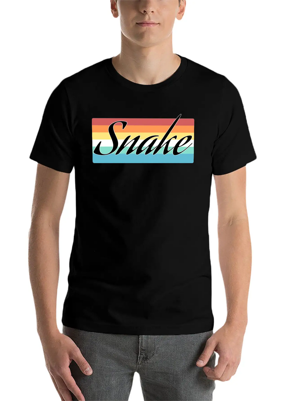 Snake Breathable Soft Cotton T-Shirt – Timeless Casual Look