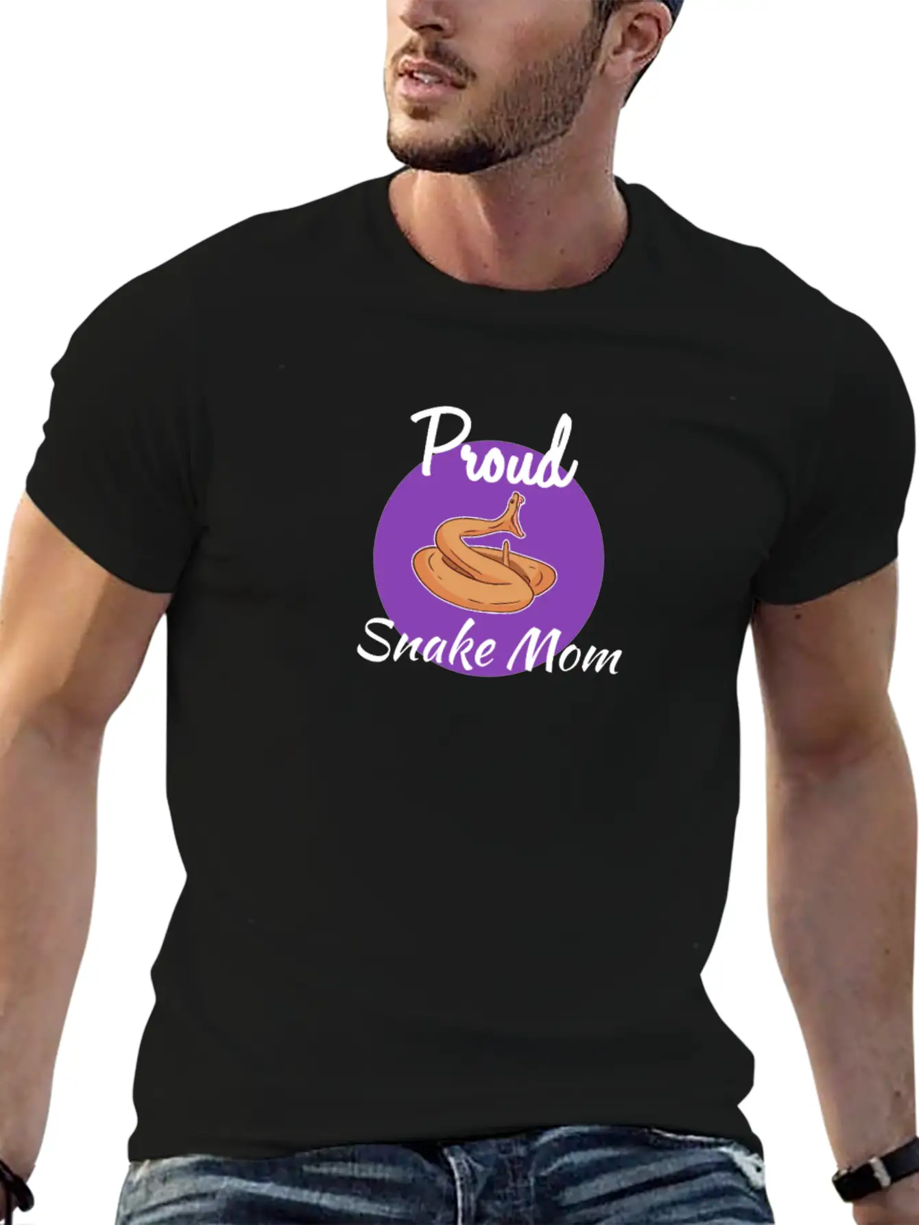 Snake Essential Cotton Tee For Daily Outfits – Unisex Style
