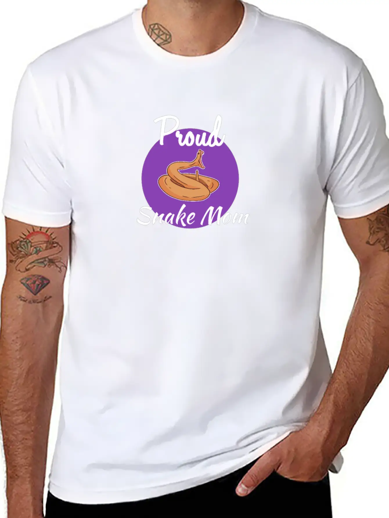 Snake Essential Cotton Tee For Daily Outfits – Unisex Style