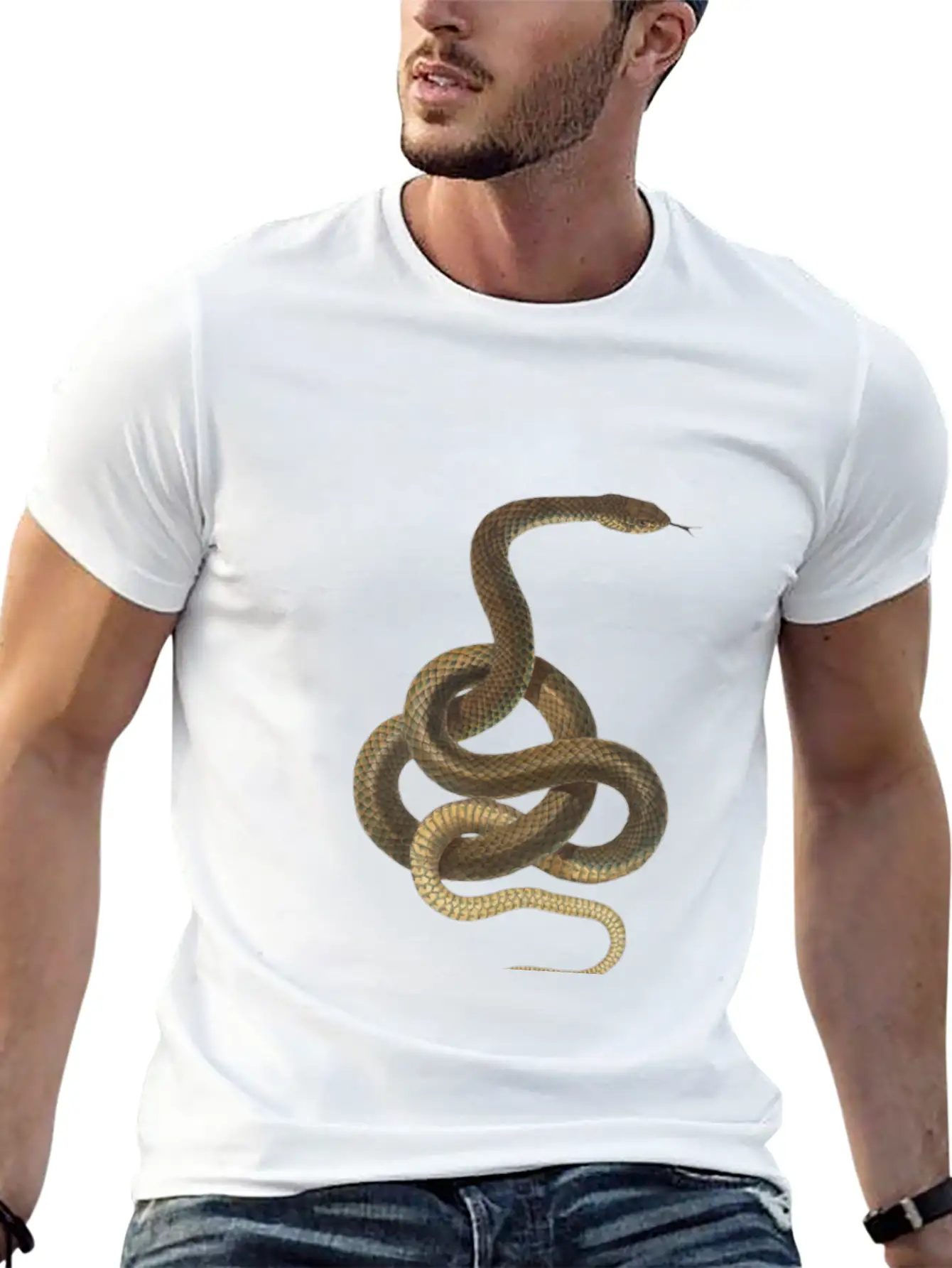 Snake Stylish Everyday T-Shirt – Unisex Basic Cotton Tee