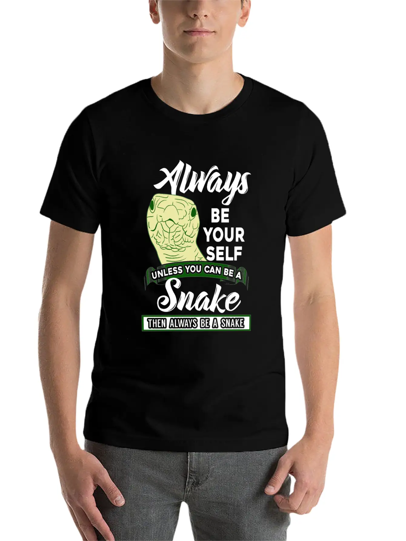 Snake Unisex Casual T-Shirt – Clean Design For Daily Comfort