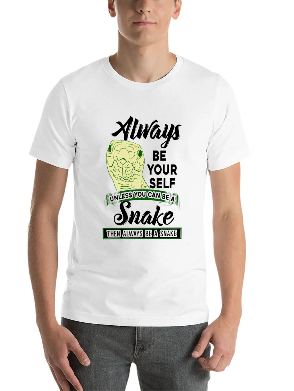 Snake Unisex Casual T-Shirt – Clean Design For Daily Comfort