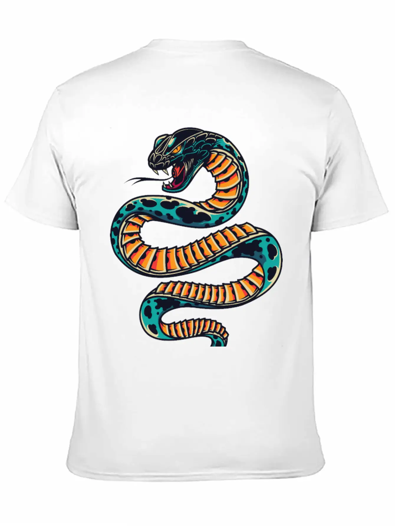 Snake Unisex Short Sleeve Soft Cotton T-Shirt – Casual Everyday Wear