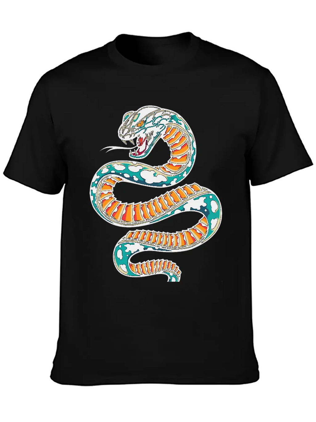 Snake Unisex Short Sleeve Soft Cotton T-Shirt – Casual Everyday Wear