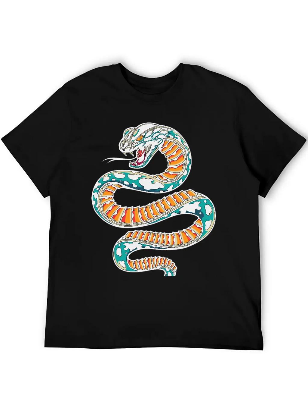 Snake Unisex Short Sleeve Soft Cotton T-Shirt – Casual Everyday Wear