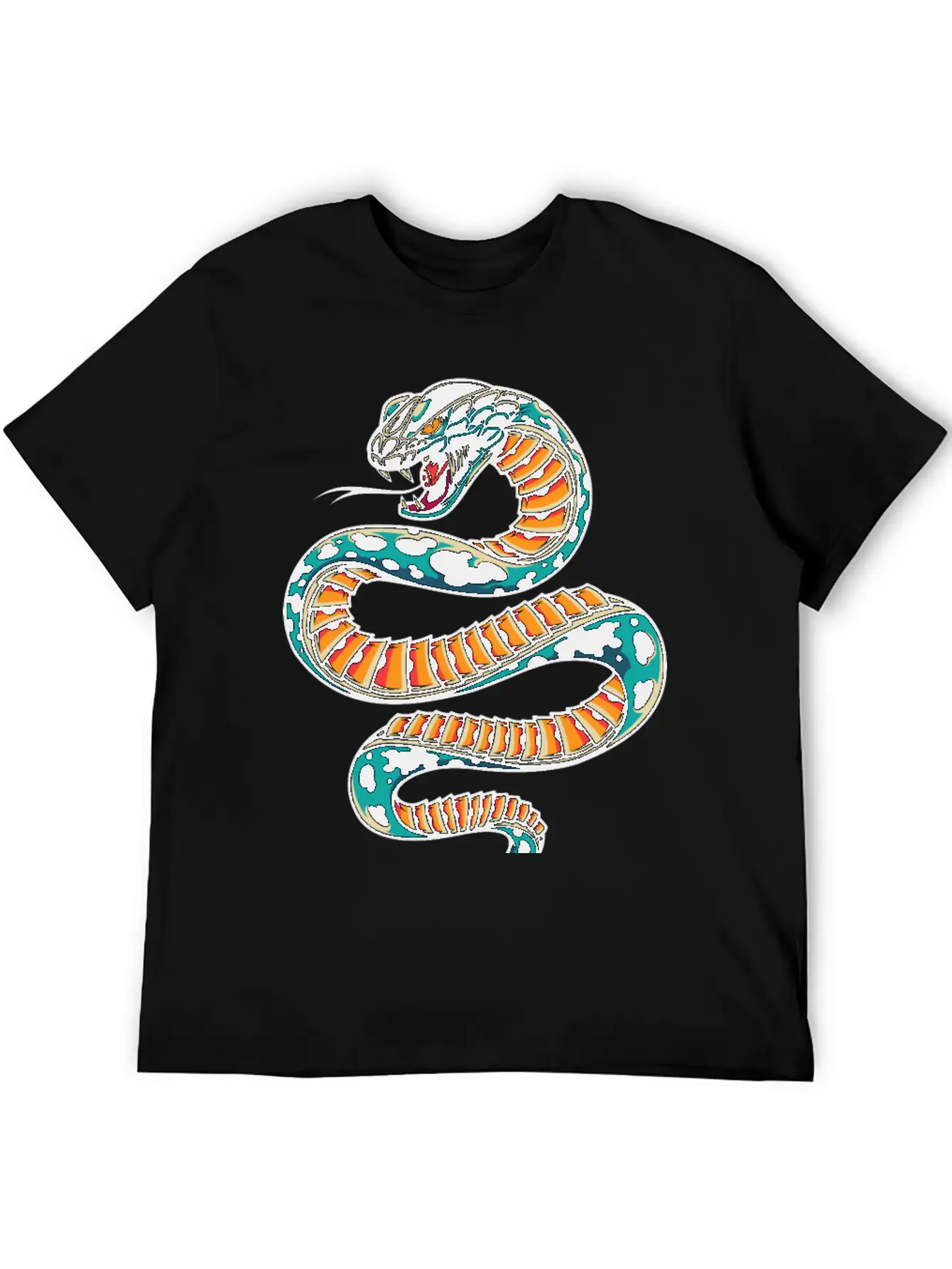 Snake Unisex Short Sleeve Soft Cotton T-Shirt – Casual Everyday Wear