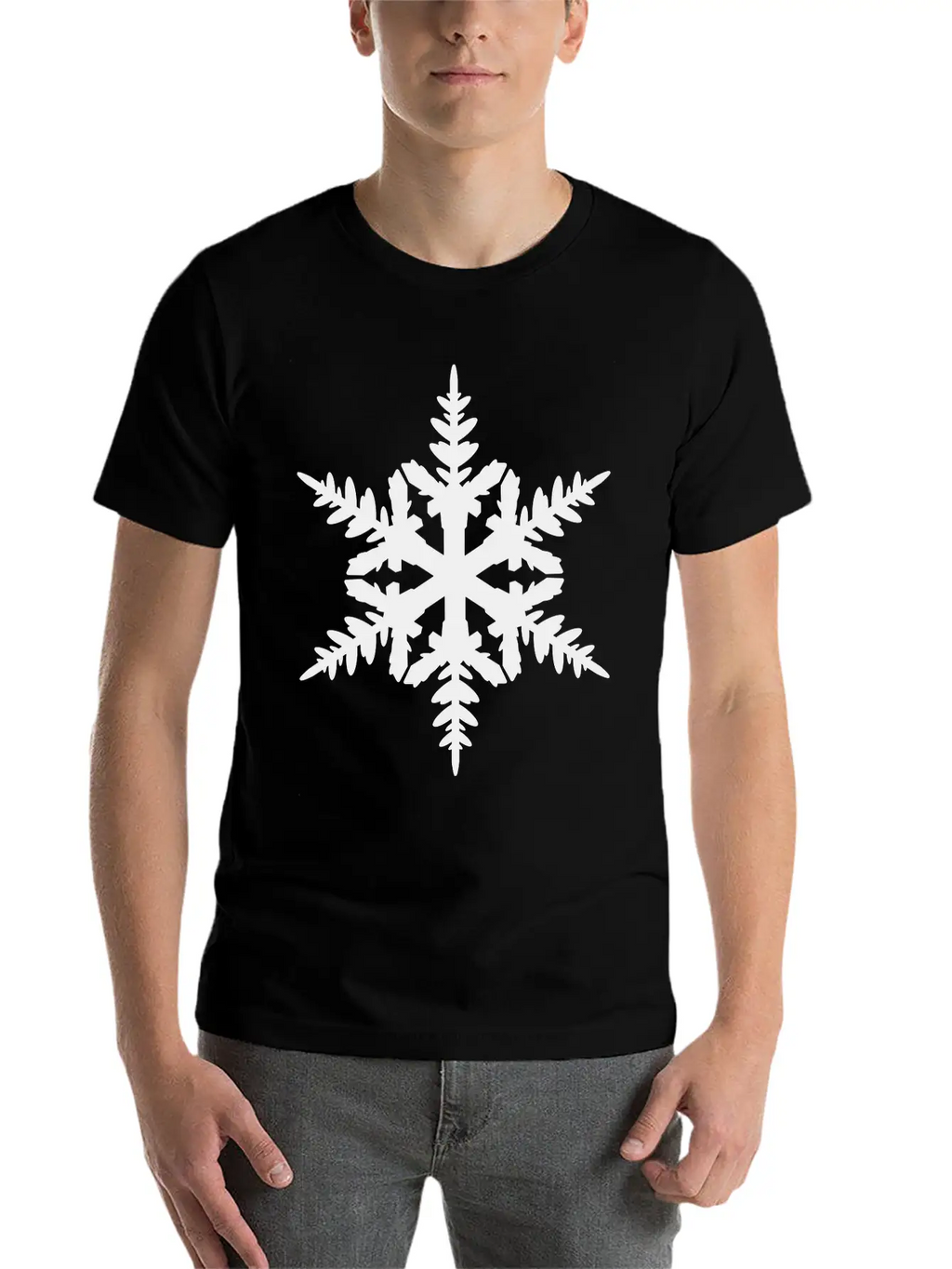 Snow Flake Essential Cotton Tee For Daily Outfits – Unisex Style