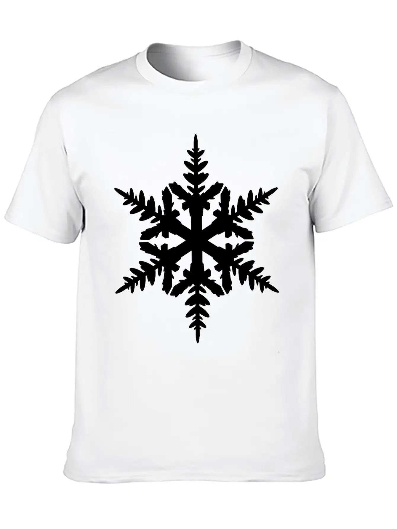 Snow Flake Essential Cotton Tee For Daily Outfits – Unisex Style