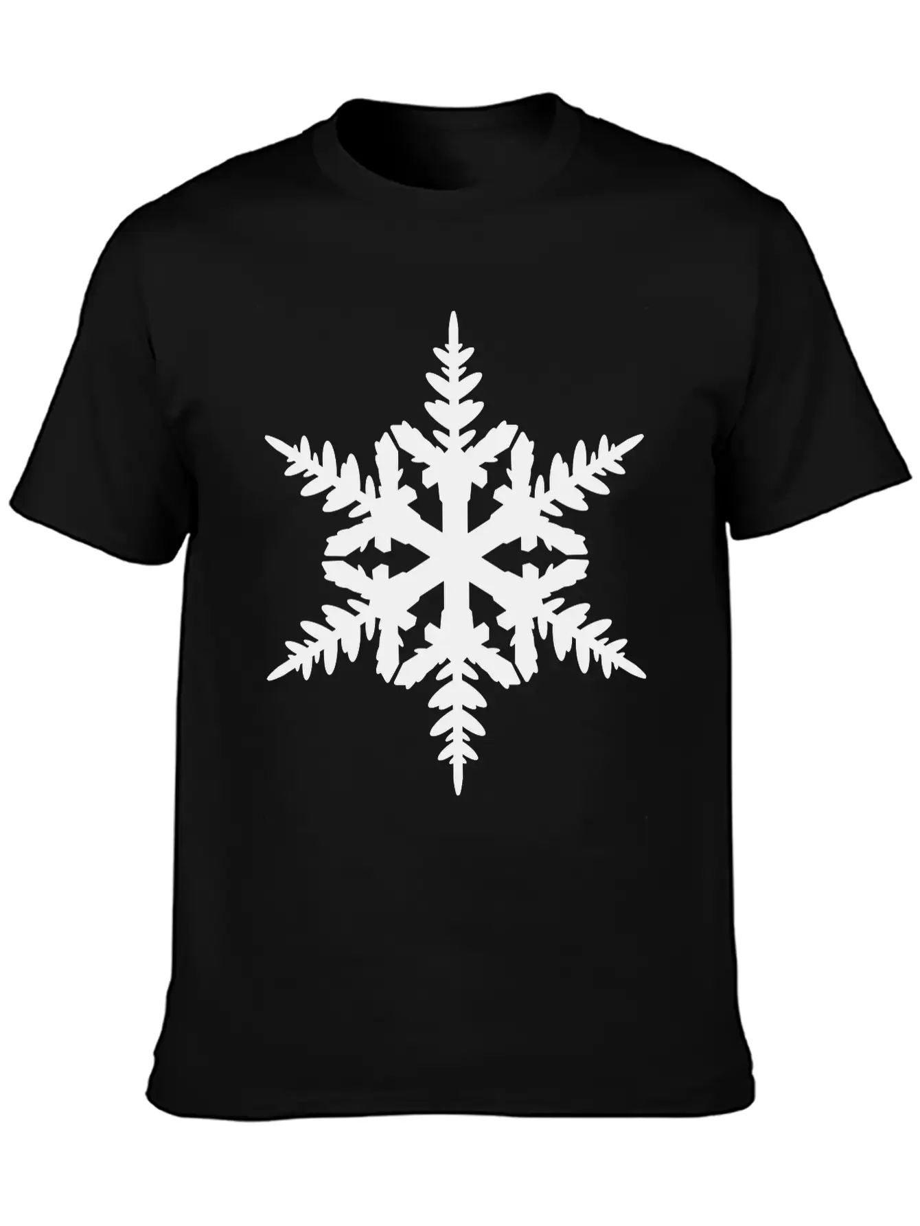 Snow Flake Essential Cotton Tee For Daily Outfits – Unisex Style