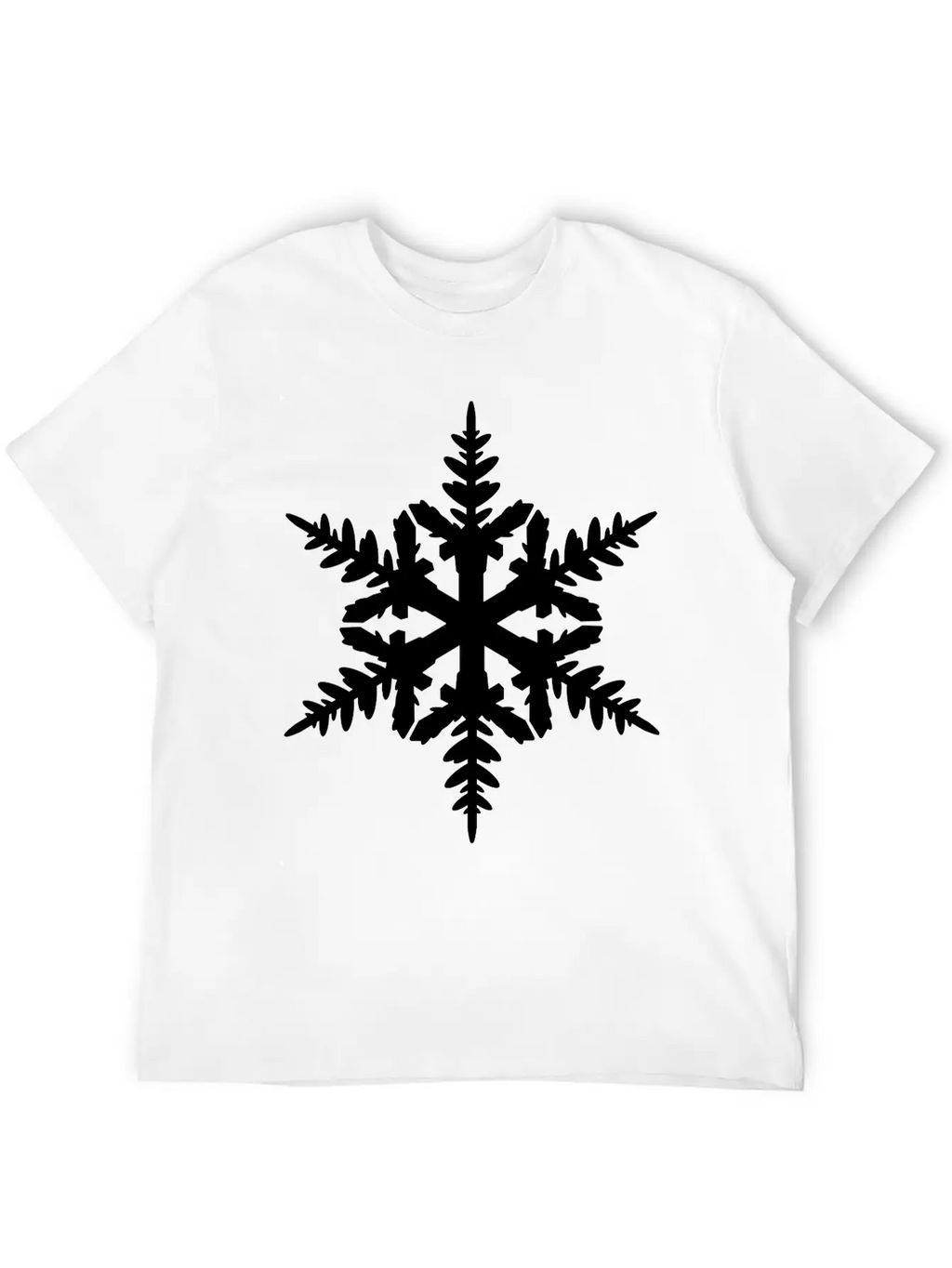 Snow Flake Essential Cotton Tee For Daily Outfits – Unisex Style