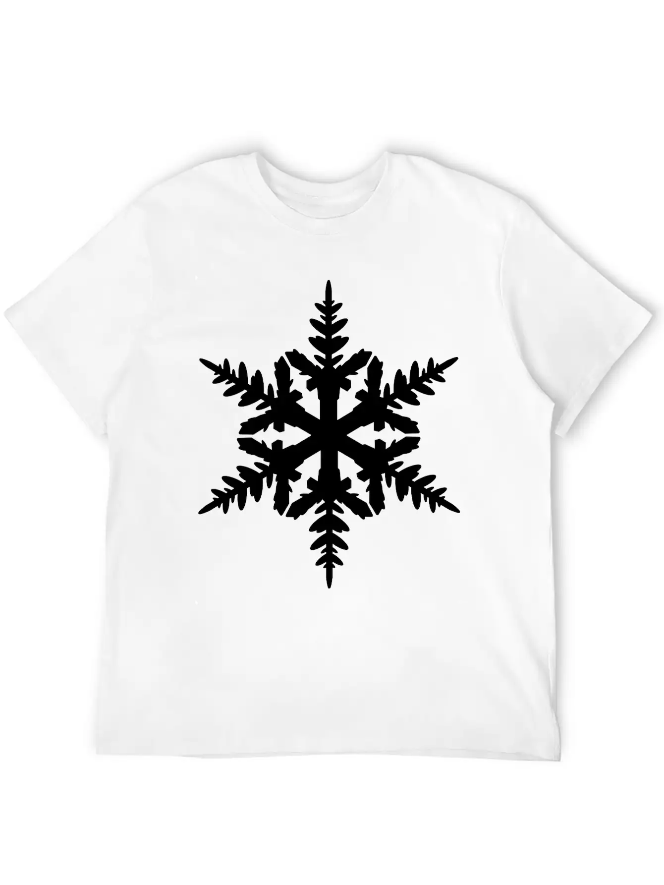 Snow Flake Essential Cotton Tee For Daily Outfits – Unisex Style