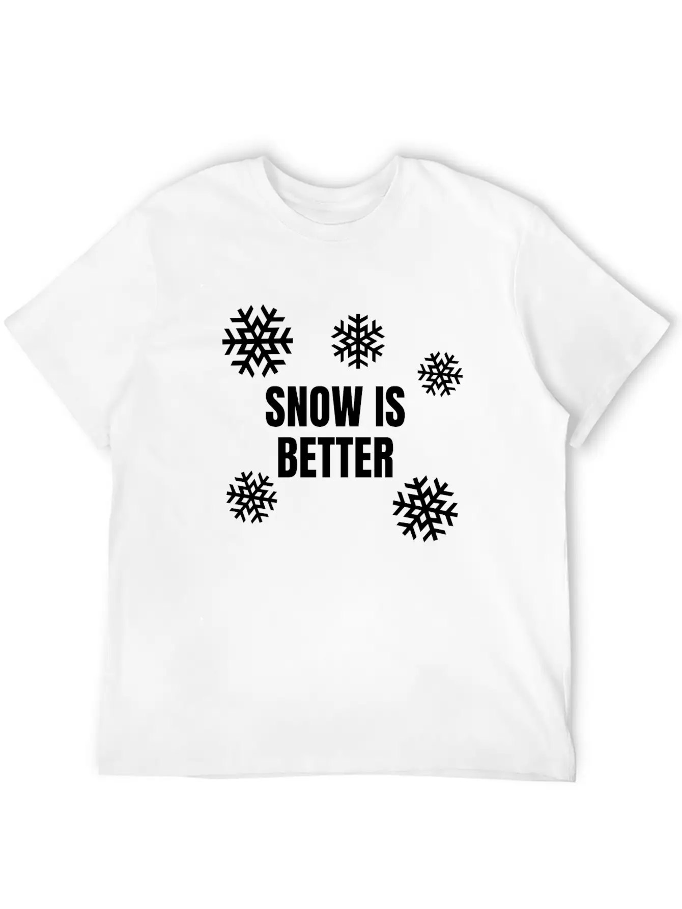 Snow Is Better Breathable Soft Cotton T-Shirt – Timeless Casual Look