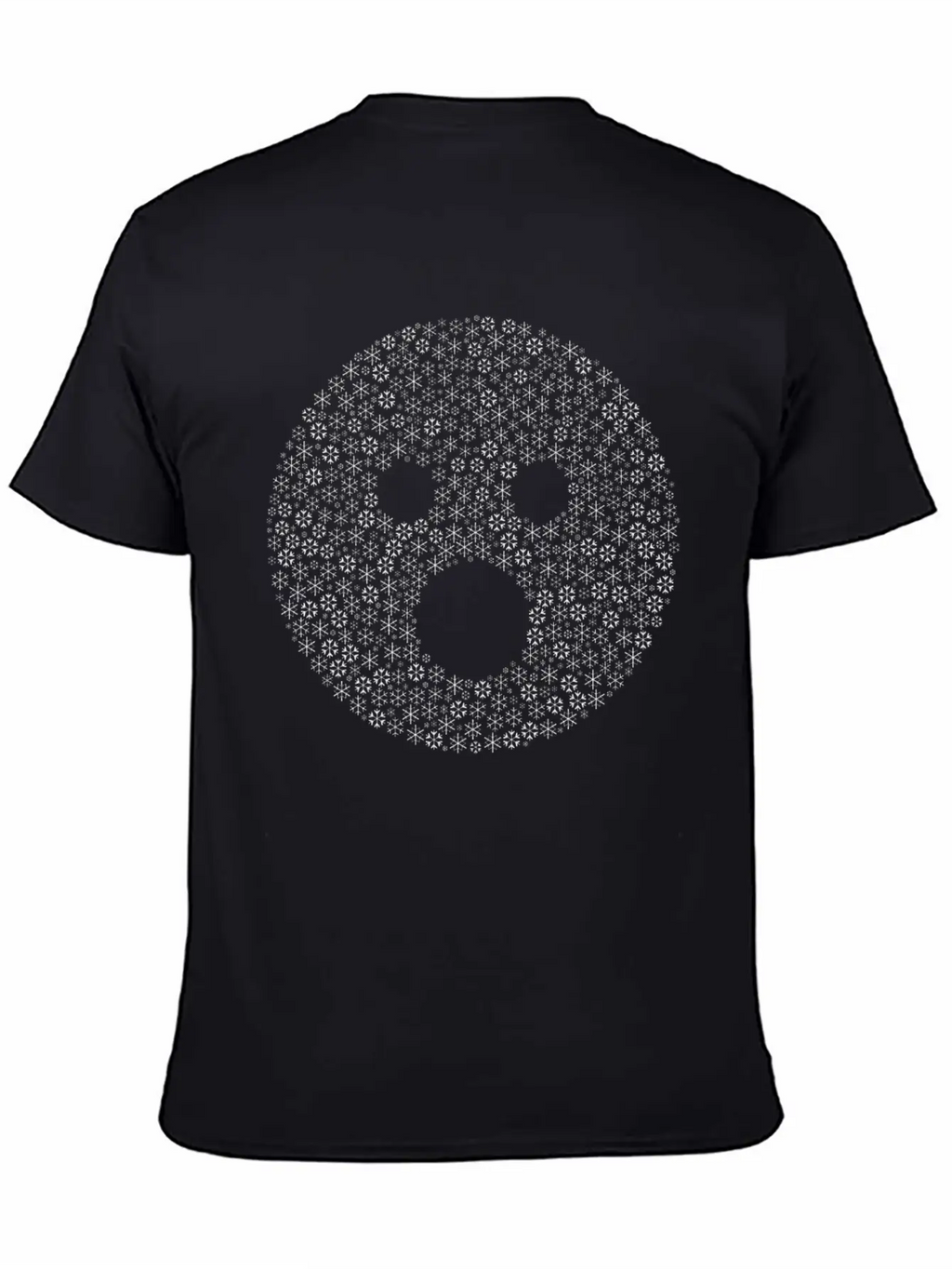 Snow Wordcloud Of A Surprise Form (black) Essential Cotton Tee For Daily Outfits – Unisex Style