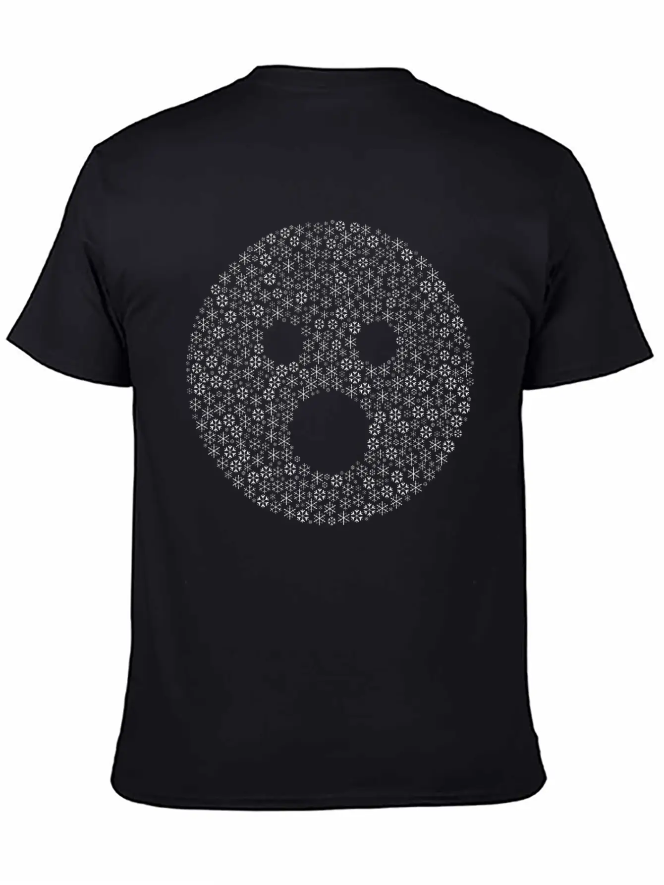 Snow Wordcloud Of A Surprise Form (black) Essential Cotton Tee For Daily Outfits – Unisex Style