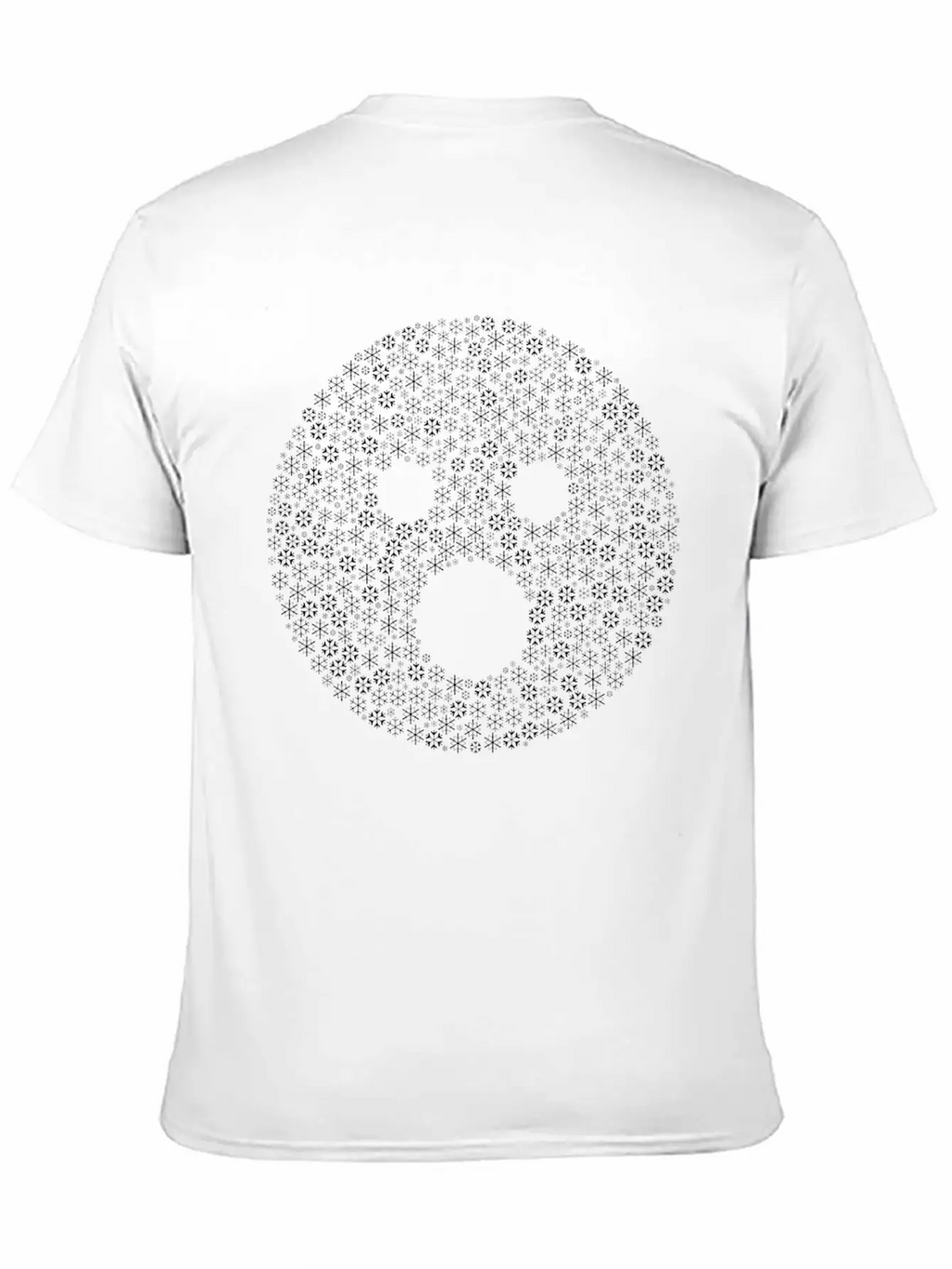 Snow Wordcloud Of A Surprise Form (black) Essential Cotton Tee For Daily Outfits – Unisex Style