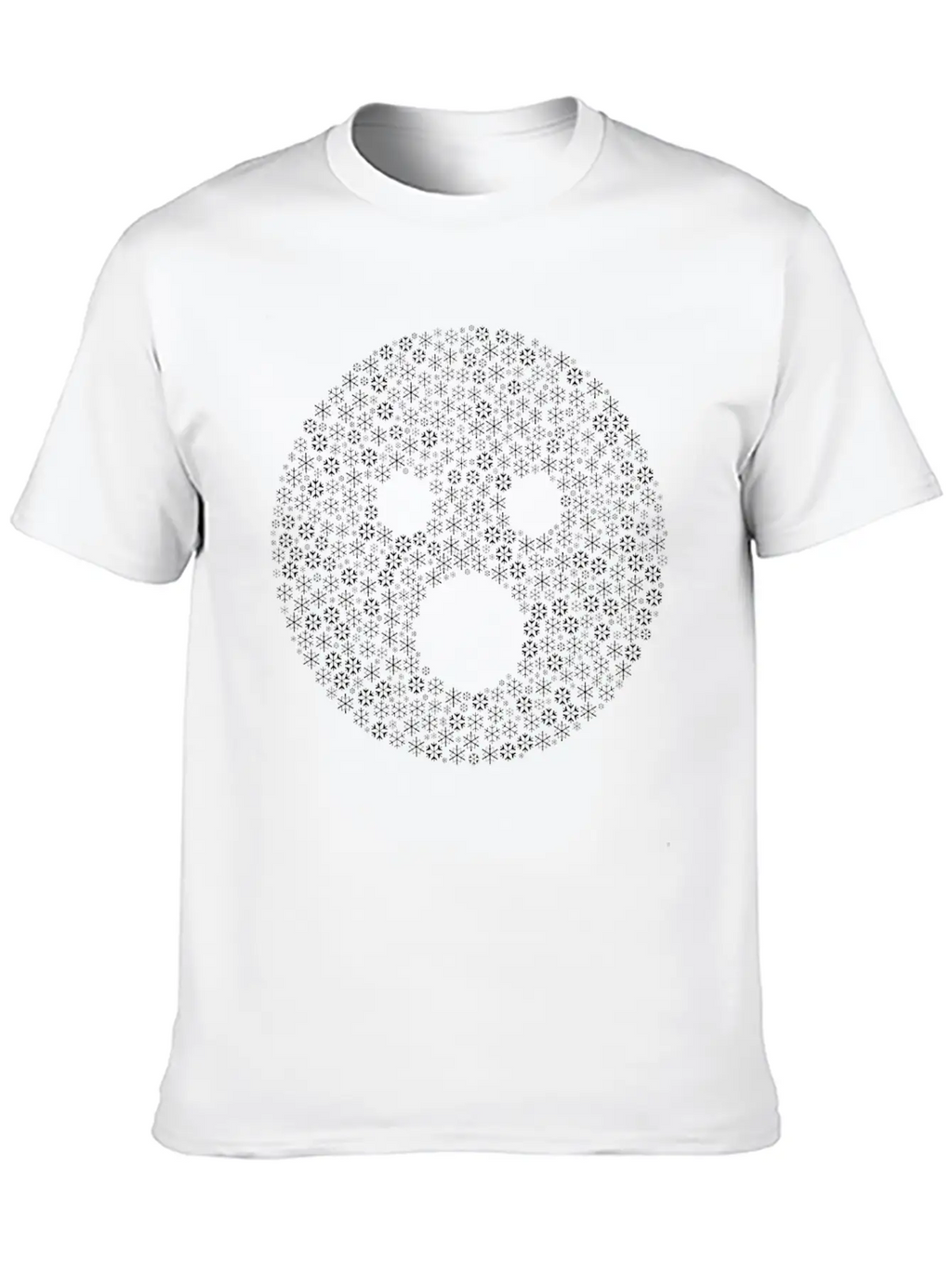 Snow Wordcloud Of A Surprise Form (black) Essential Cotton Tee For Daily Outfits – Unisex Style