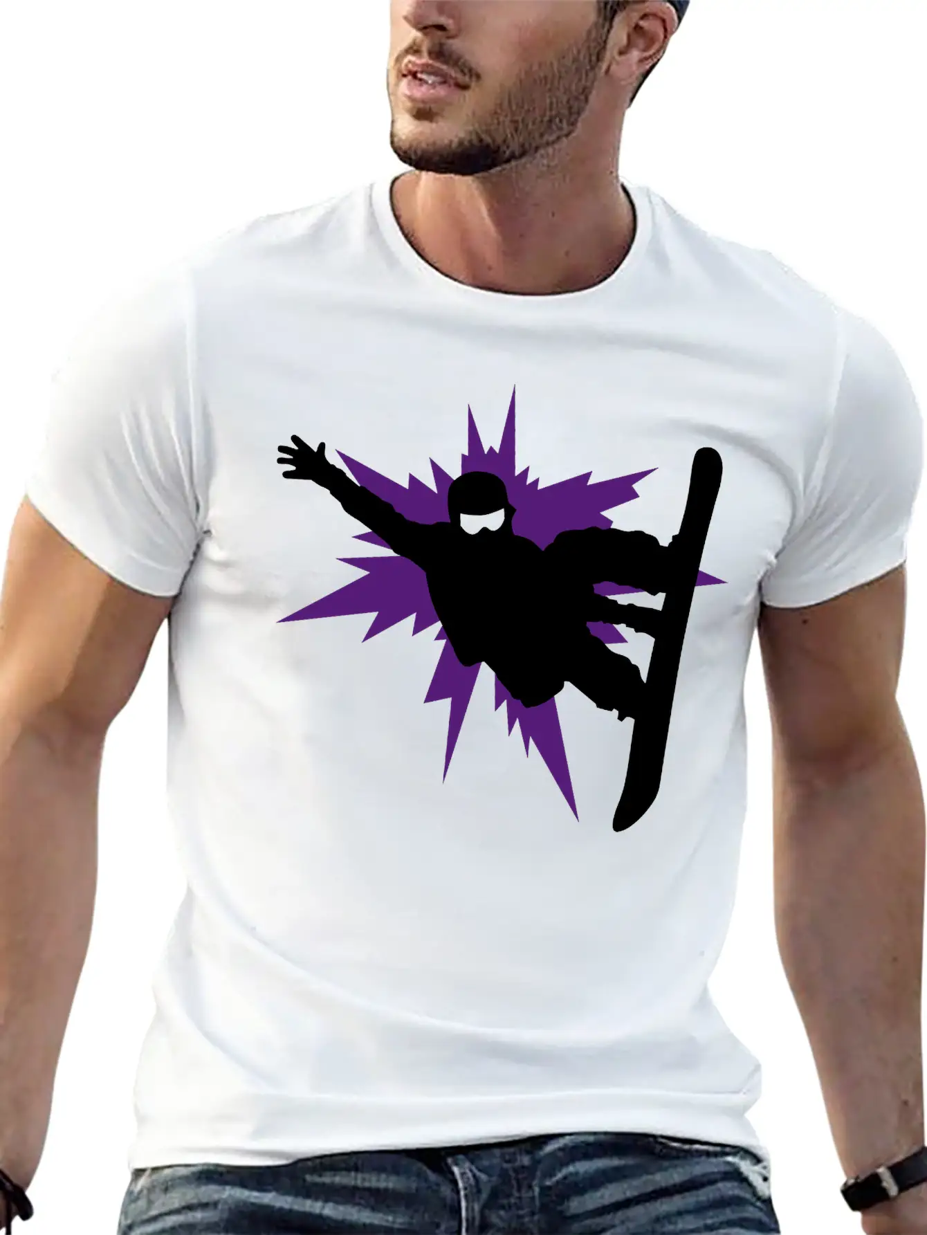 Snowboard Essential Cotton Tee For Daily Outfits – Unisex Style