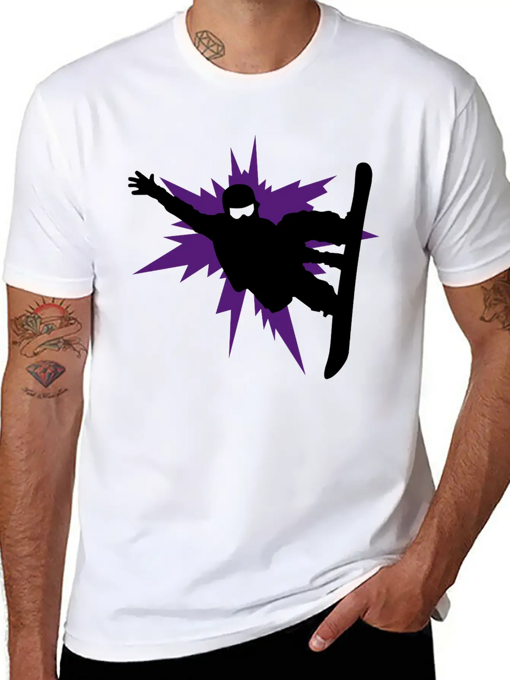 Snowboard Essential Cotton Tee For Daily Outfits – Unisex Style