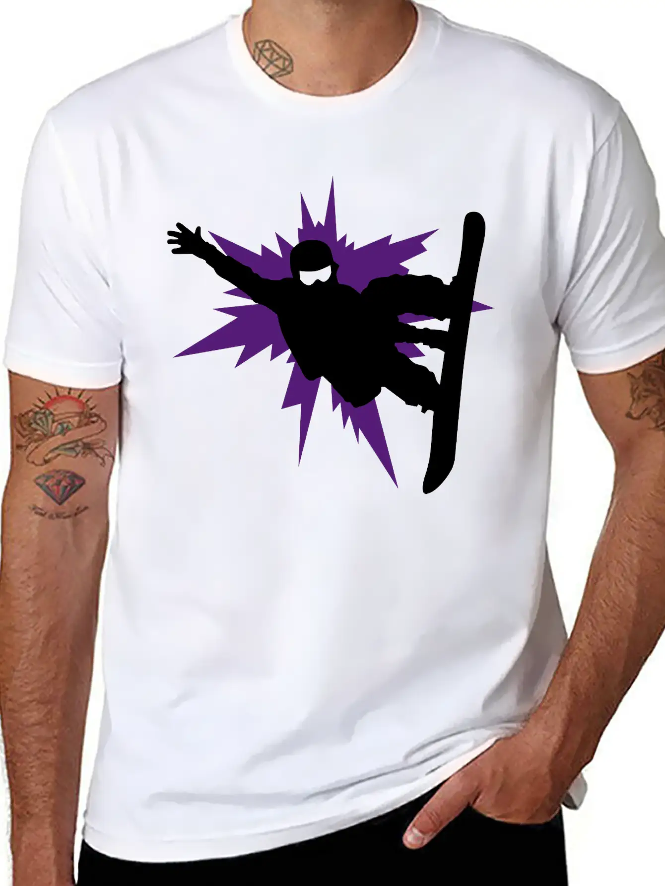Snowboard Essential Cotton Tee For Daily Outfits – Unisex Style