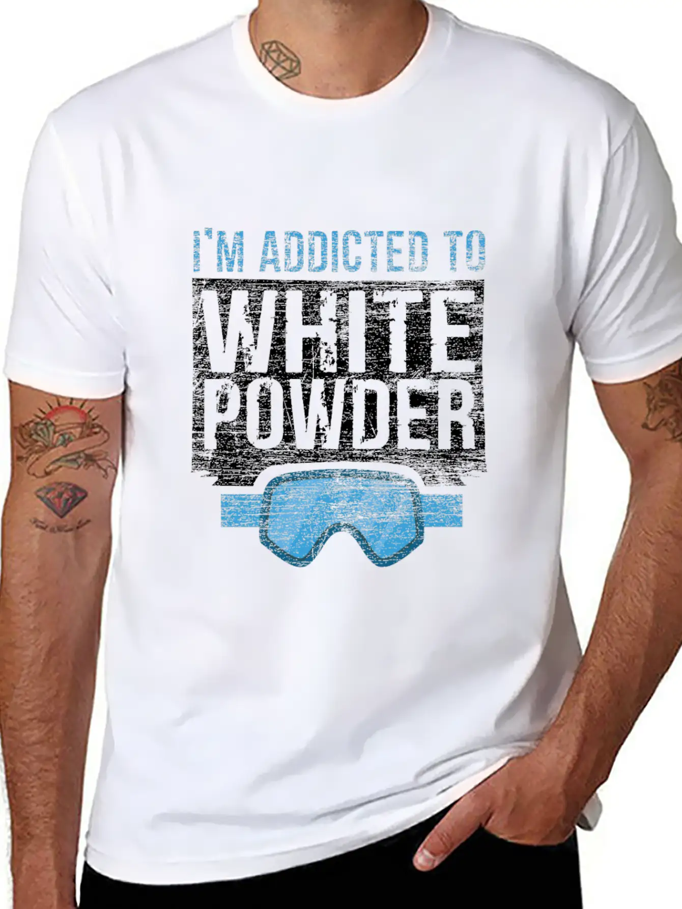 Snowboard Snow Unisex Casual T-Shirt – Clean Design For Daily Comfort