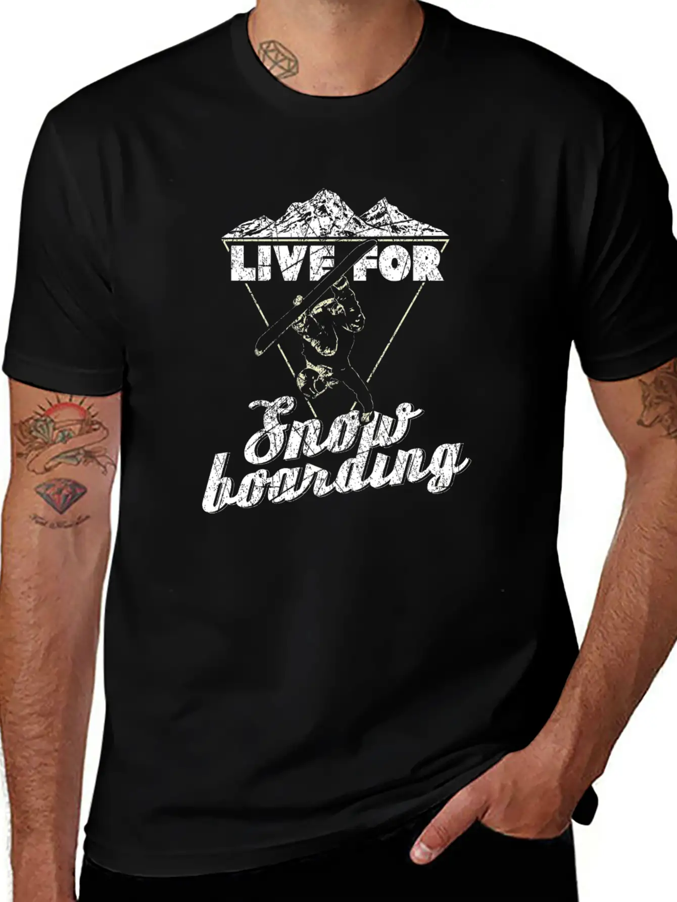 Snowboard Winter Essential Cotton Tee For Daily Outfits – Unisex Style