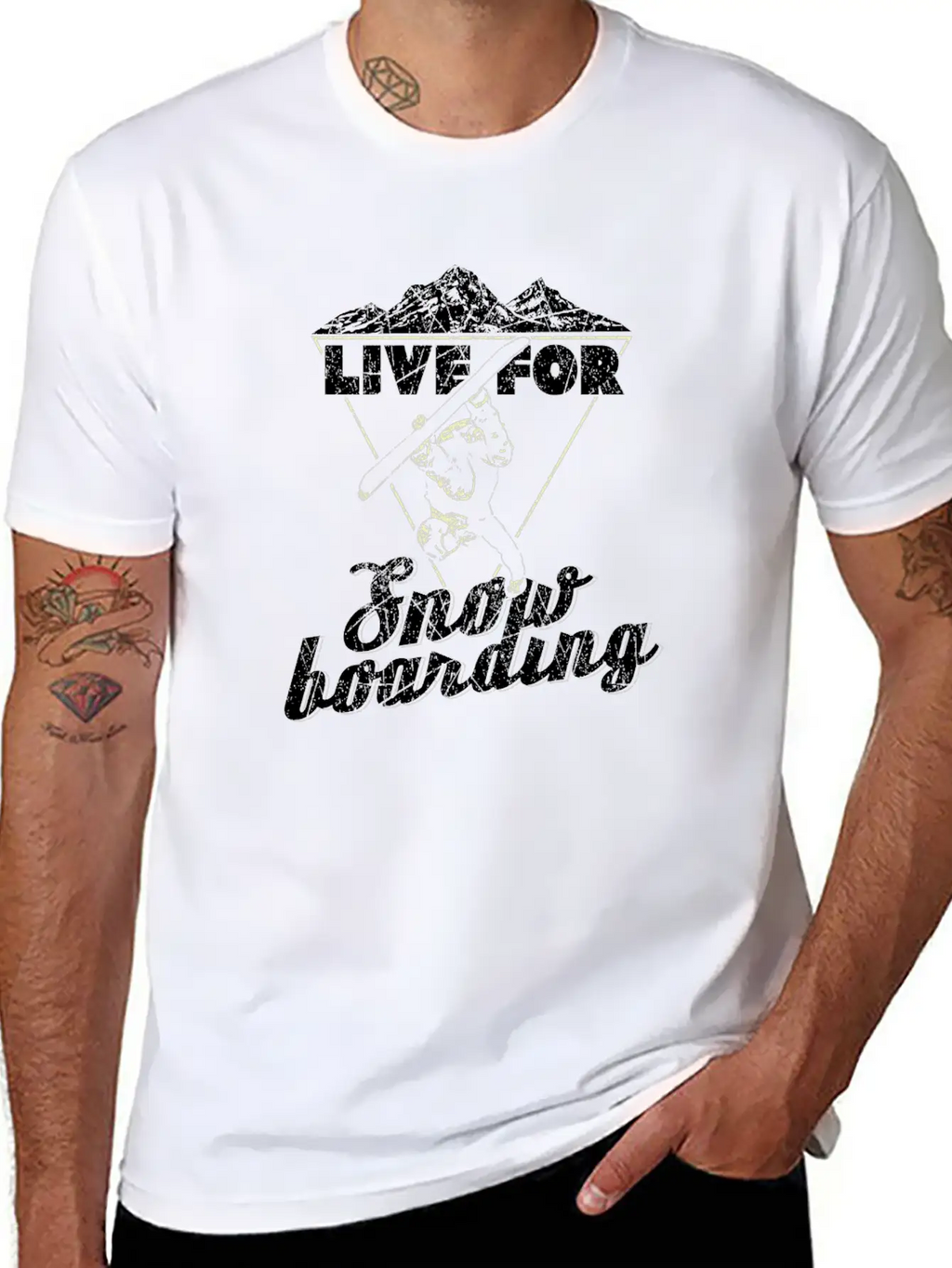 Snowboard Winter Essential Cotton Tee For Daily Outfits – Unisex Style