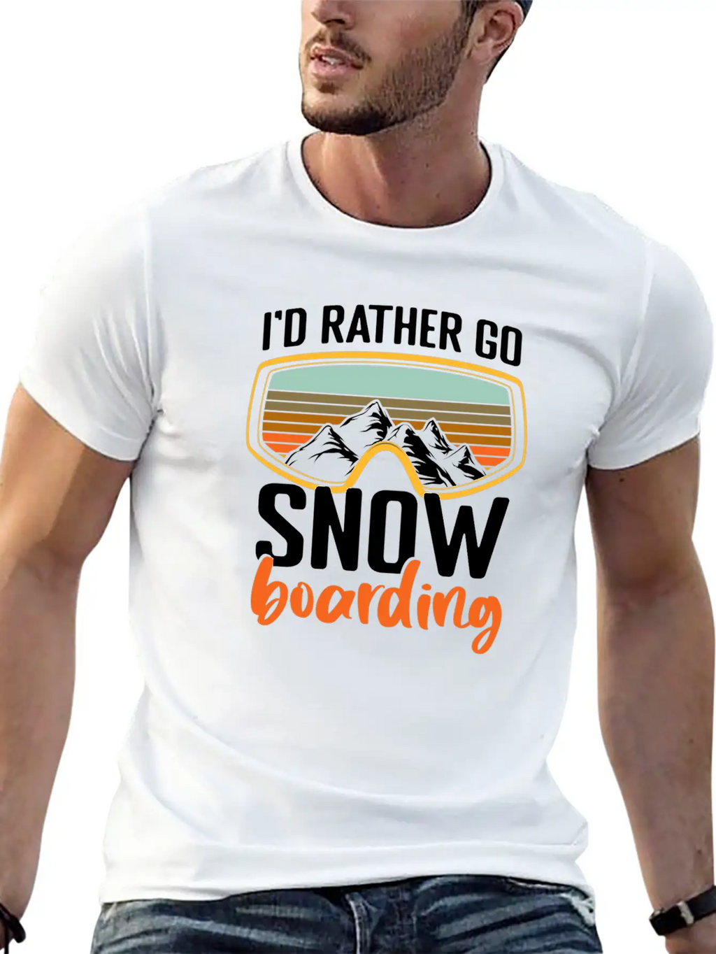 Snowboarders Winter Winter Vacation Breathable Soft Cotton T-Shirt – Timeless Casual Look