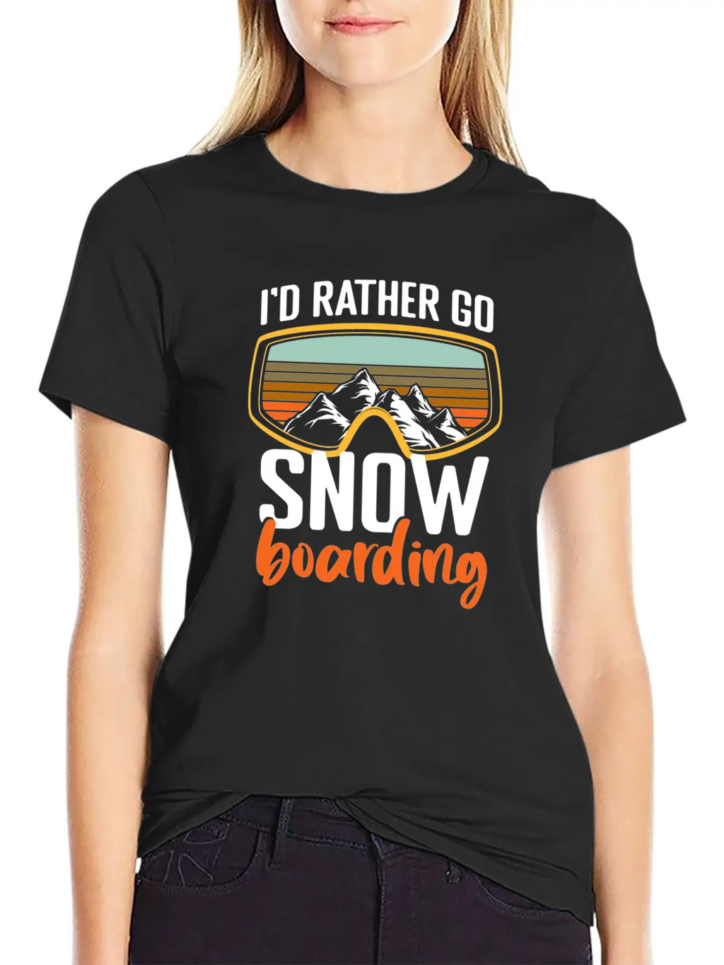 Snowboarders Winter Winter Vacation Breathable Soft Cotton T-Shirt – Timeless Casual Look