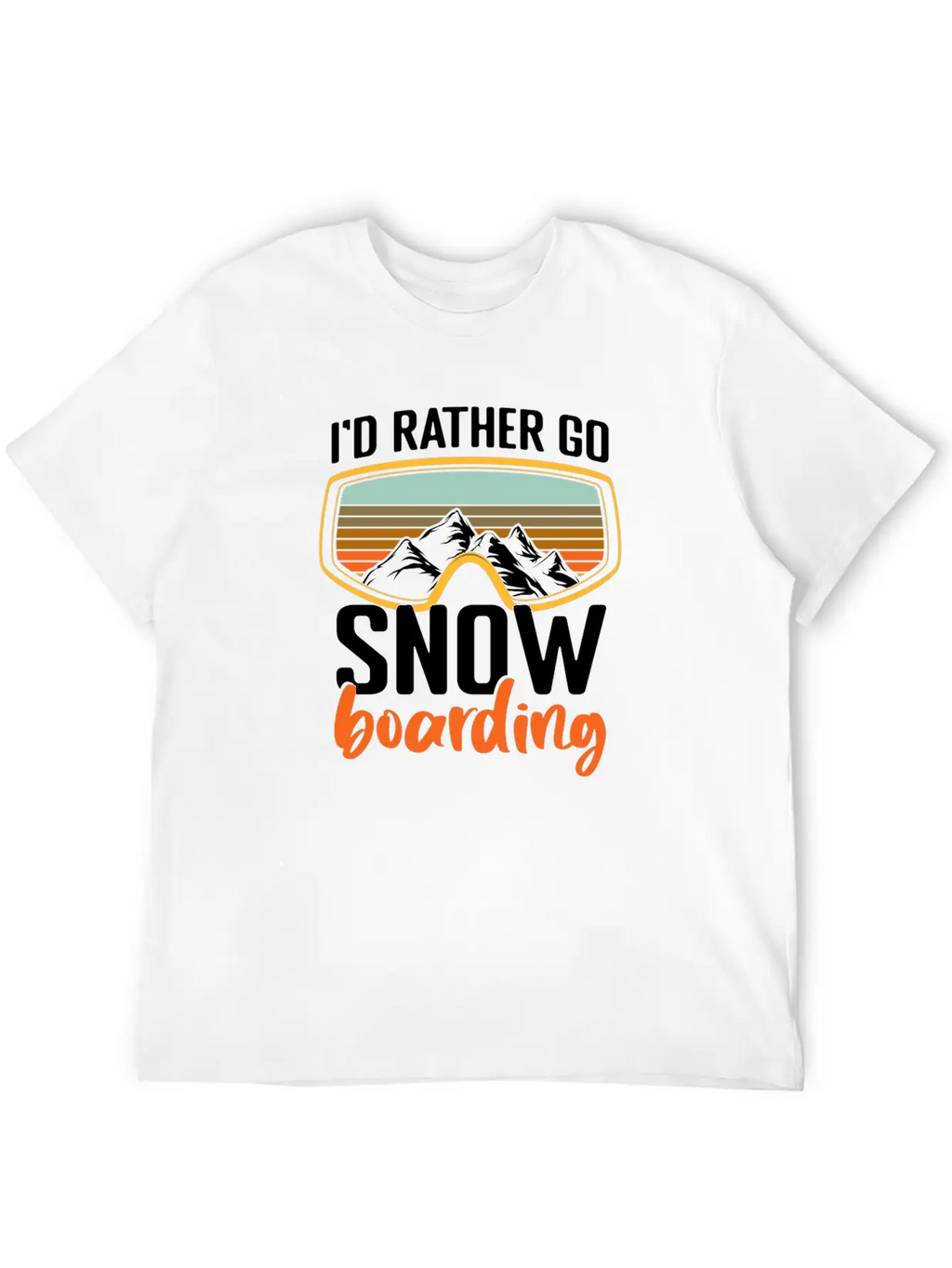 Snowboarders Winter Winter Vacation Breathable Soft Cotton T-Shirt – Timeless Casual Look