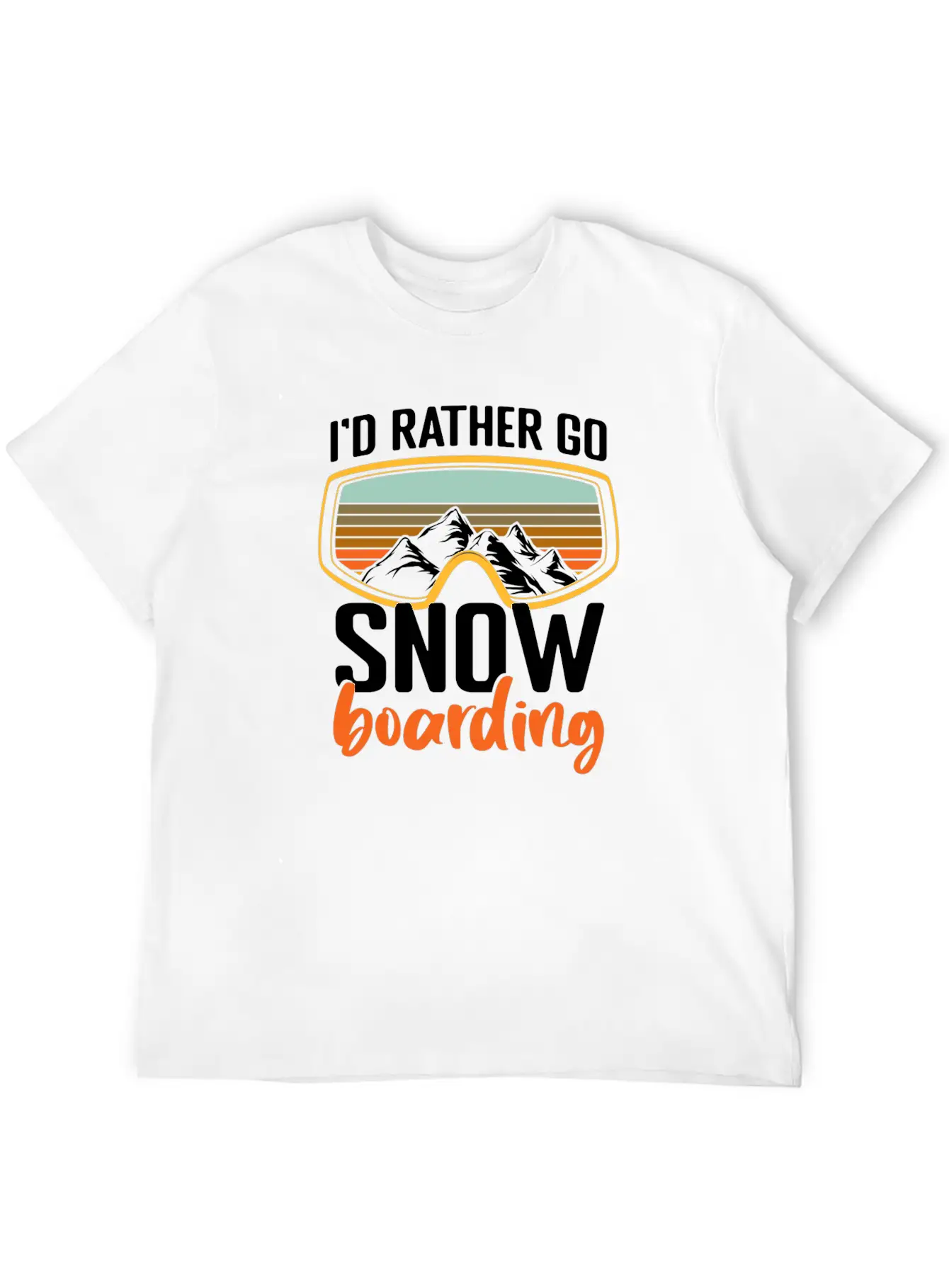 Snowboarders Winter Winter Vacation Breathable Soft Cotton T-Shirt – Timeless Casual Look