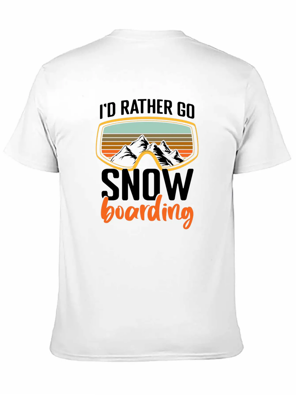 Snowboarders Winter Winter Vacation Breathable Soft Cotton T-Shirt – Timeless Casual Look