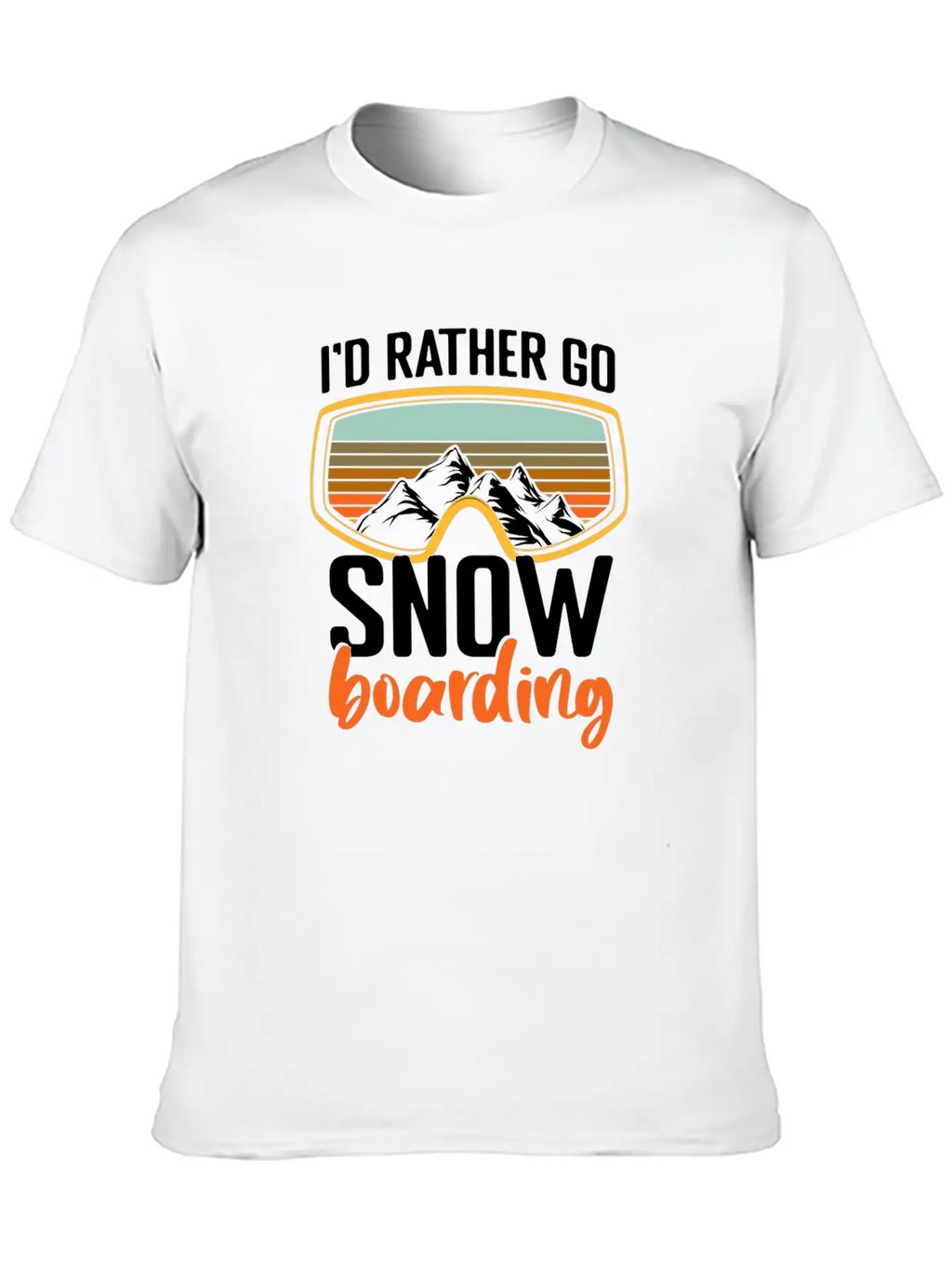 Snowboarders Winter Winter Vacation Breathable Soft Cotton T-Shirt – Timeless Casual Look