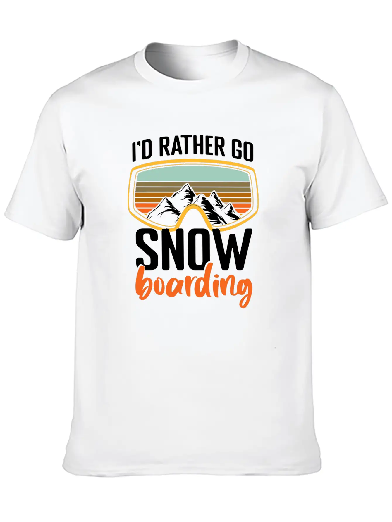 Snowboarders Winter Winter Vacation Breathable Soft Cotton T-Shirt – Timeless Casual Look