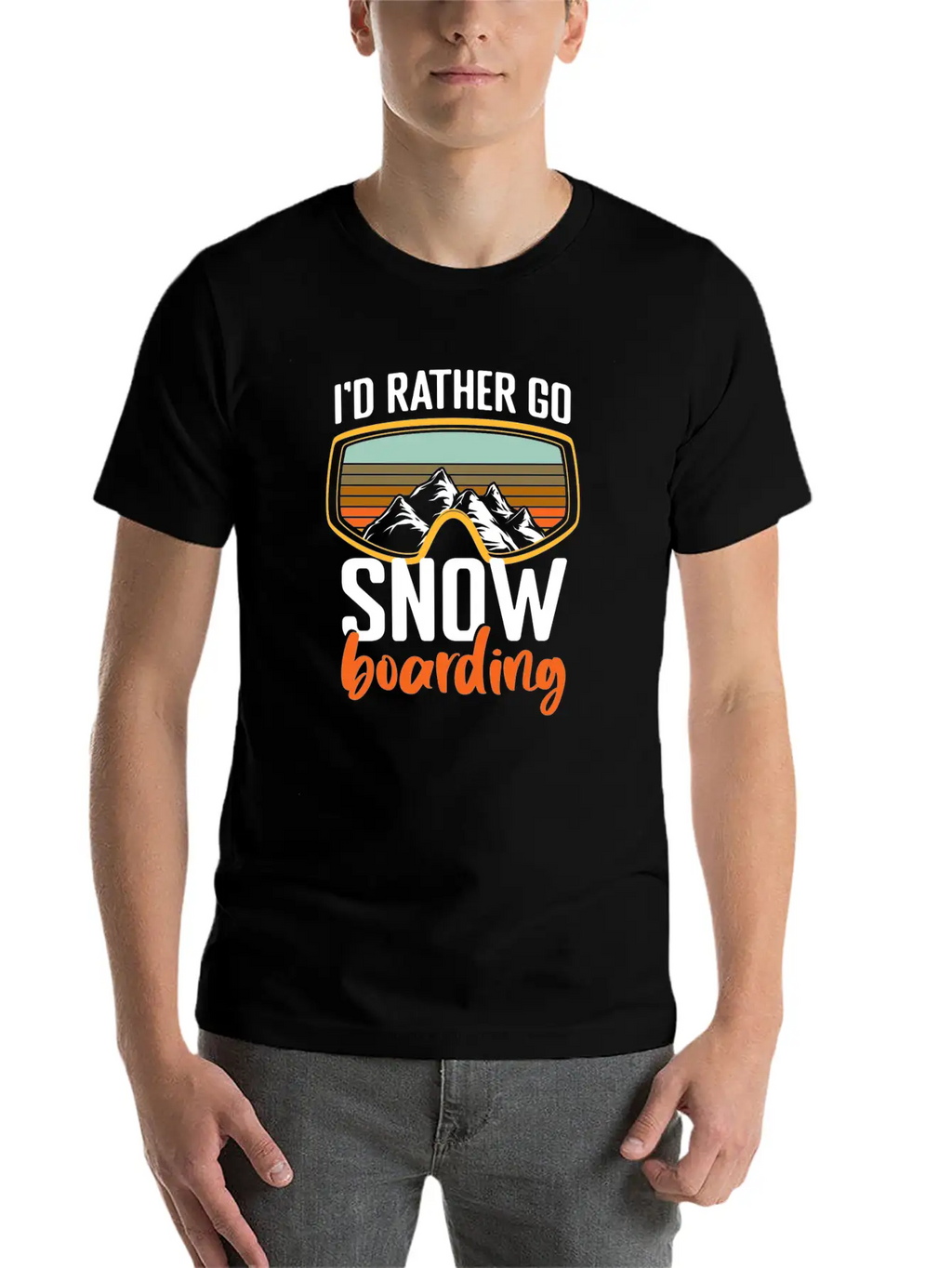 Snowboarders Winter Winter Vacation Breathable Soft Cotton T-Shirt – Timeless Casual Look